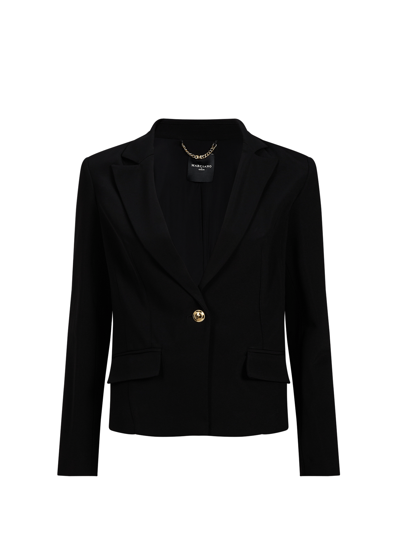 Blazer court Cyrine à col V GUESS Noir