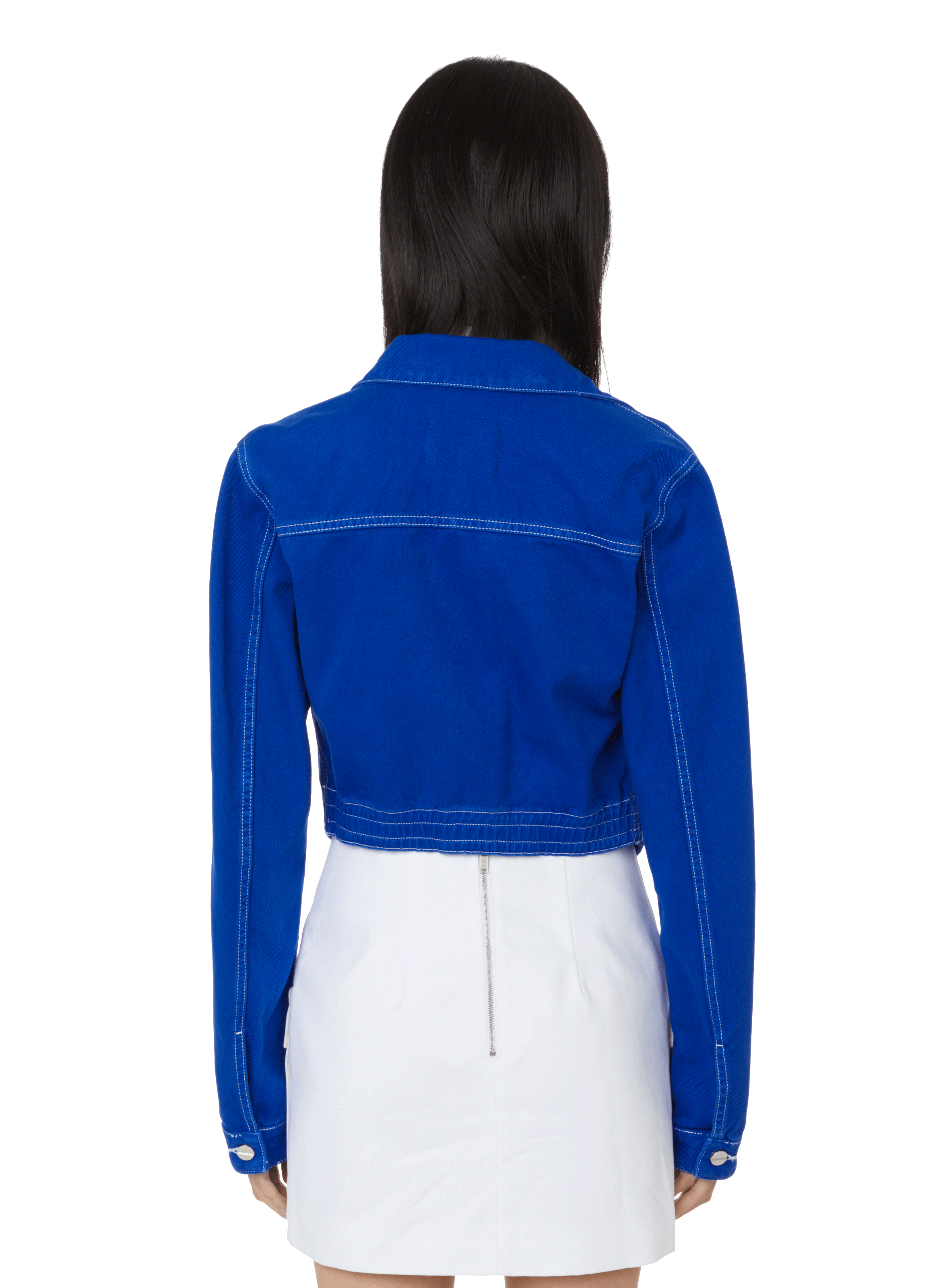 Veste corset en jean DION LEE Bleu