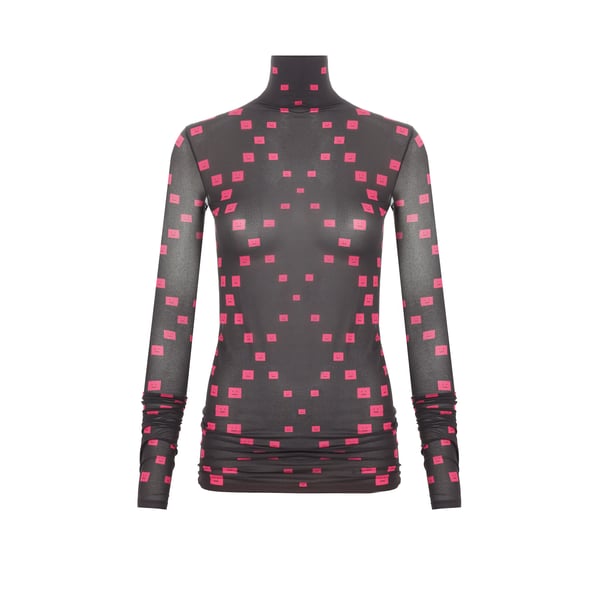 Top à logo manches longues