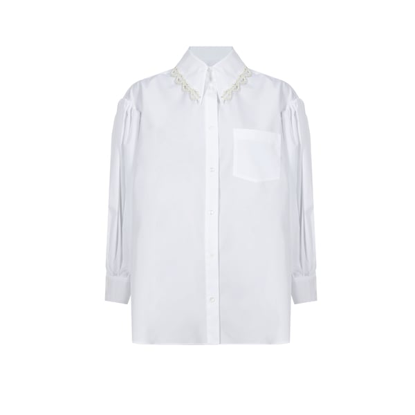 Chemise à perles en coton