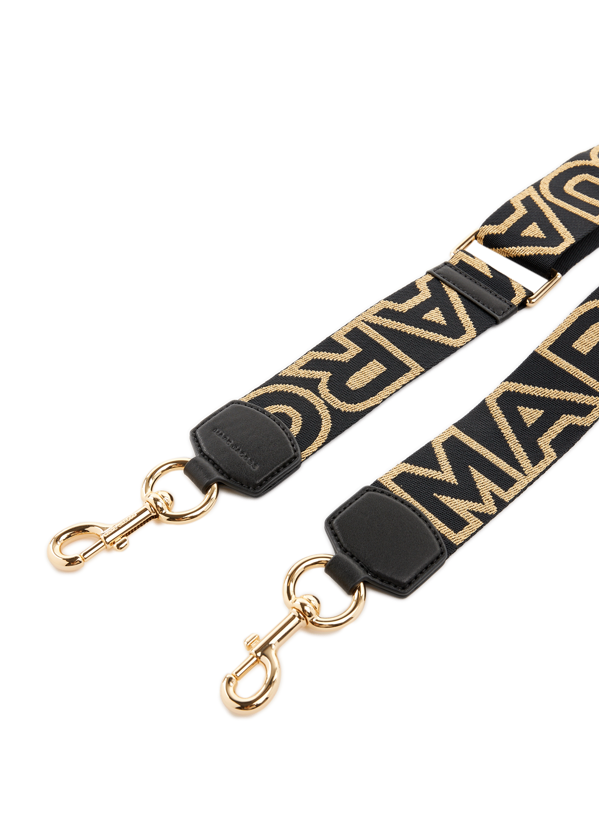 Bandoulière The Outline Logo Webbing Strap MARC JACOBS Doré