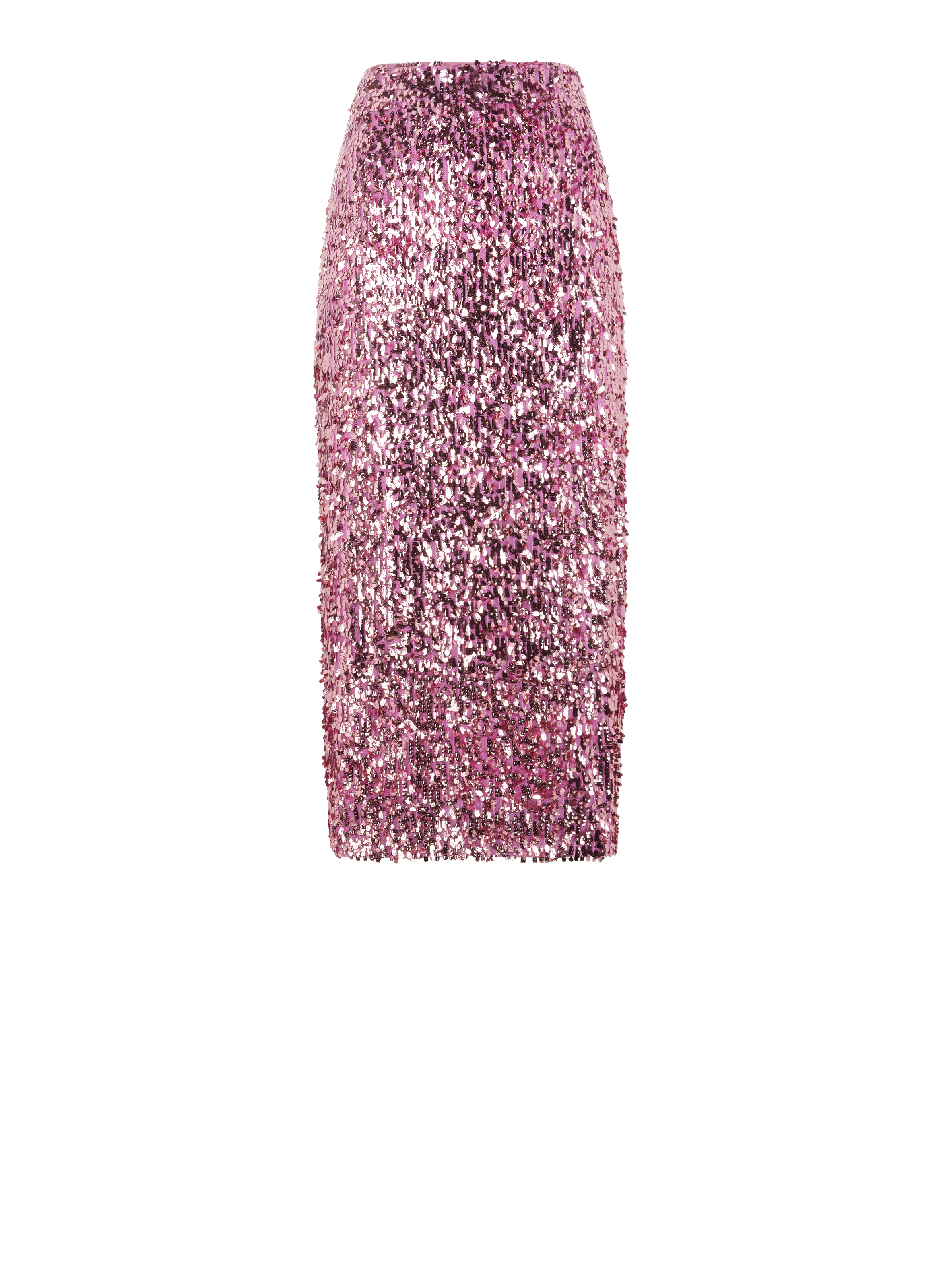 Jupe midi en sequin ROTATE Rose