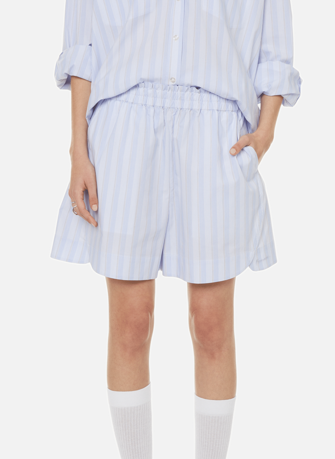 REMAIN striped cotton shorts