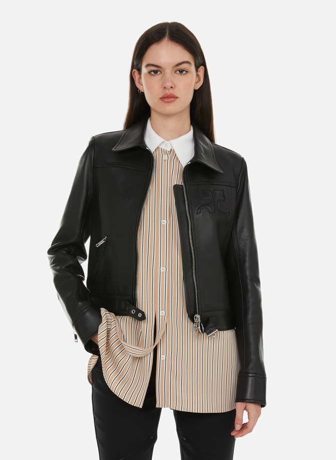 Lambskin leather jacket COURRÈGES