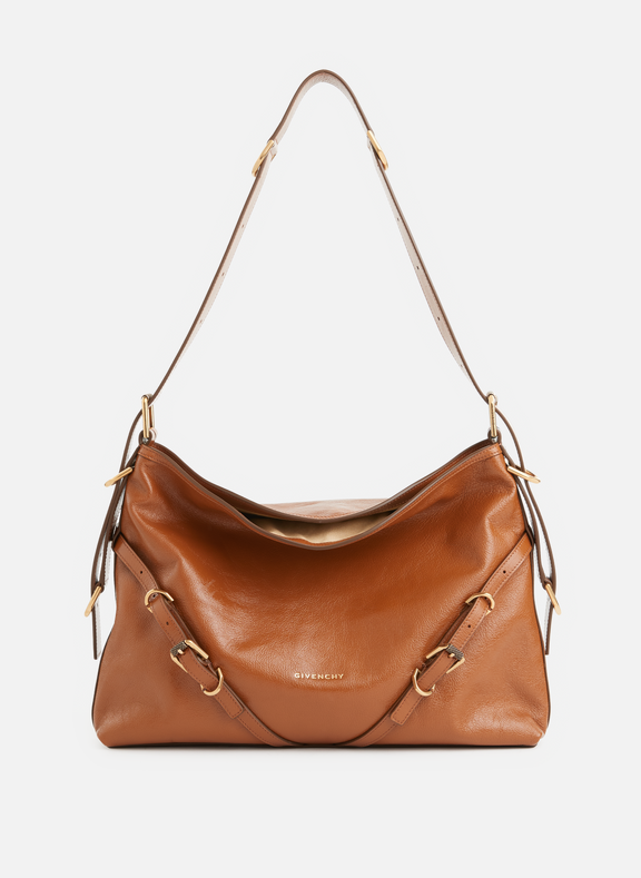 GIVENCHY Grained leather Voyou bag Brown
