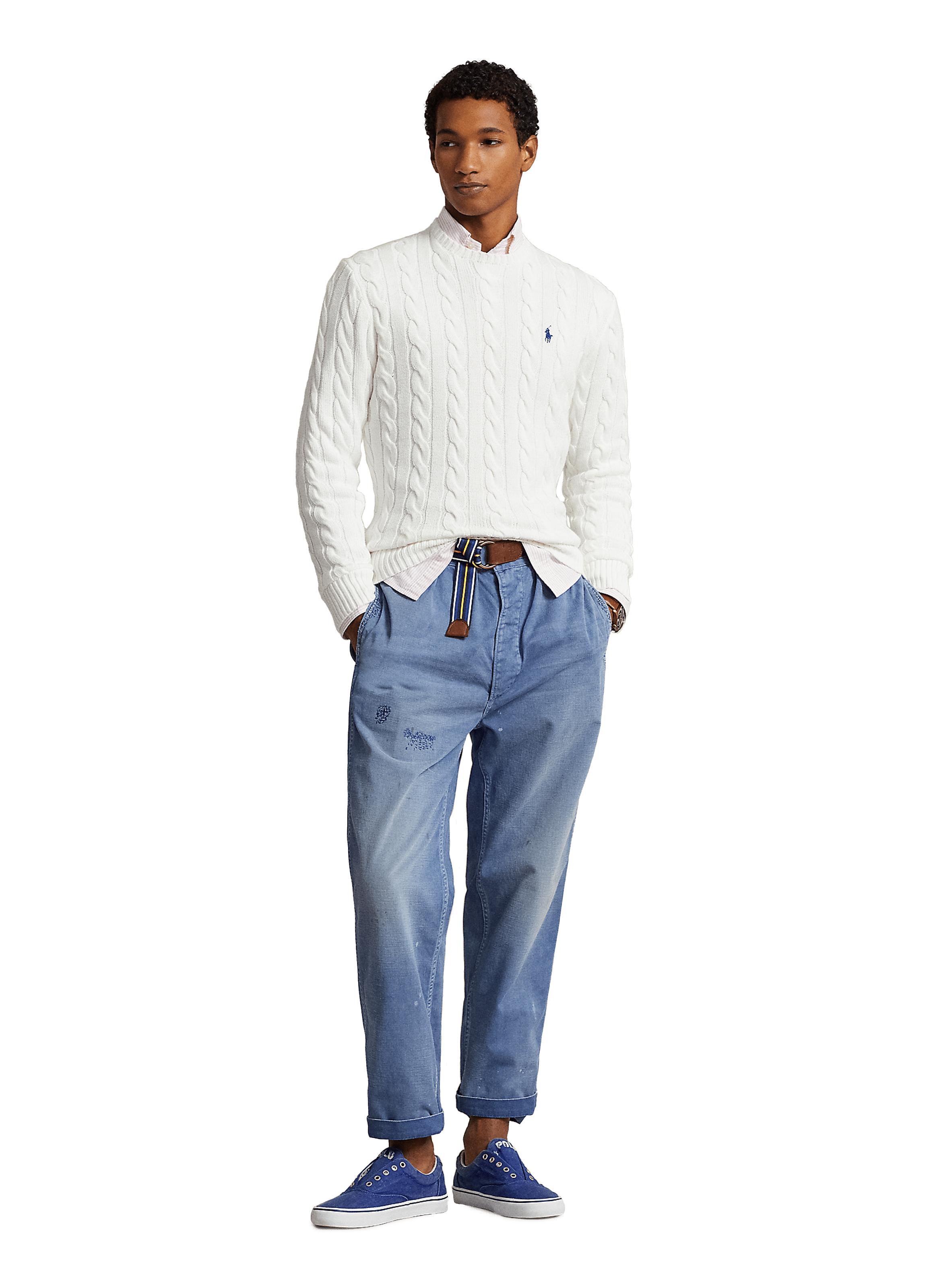 Cable knit jumper POLO RALPH LAUREN White