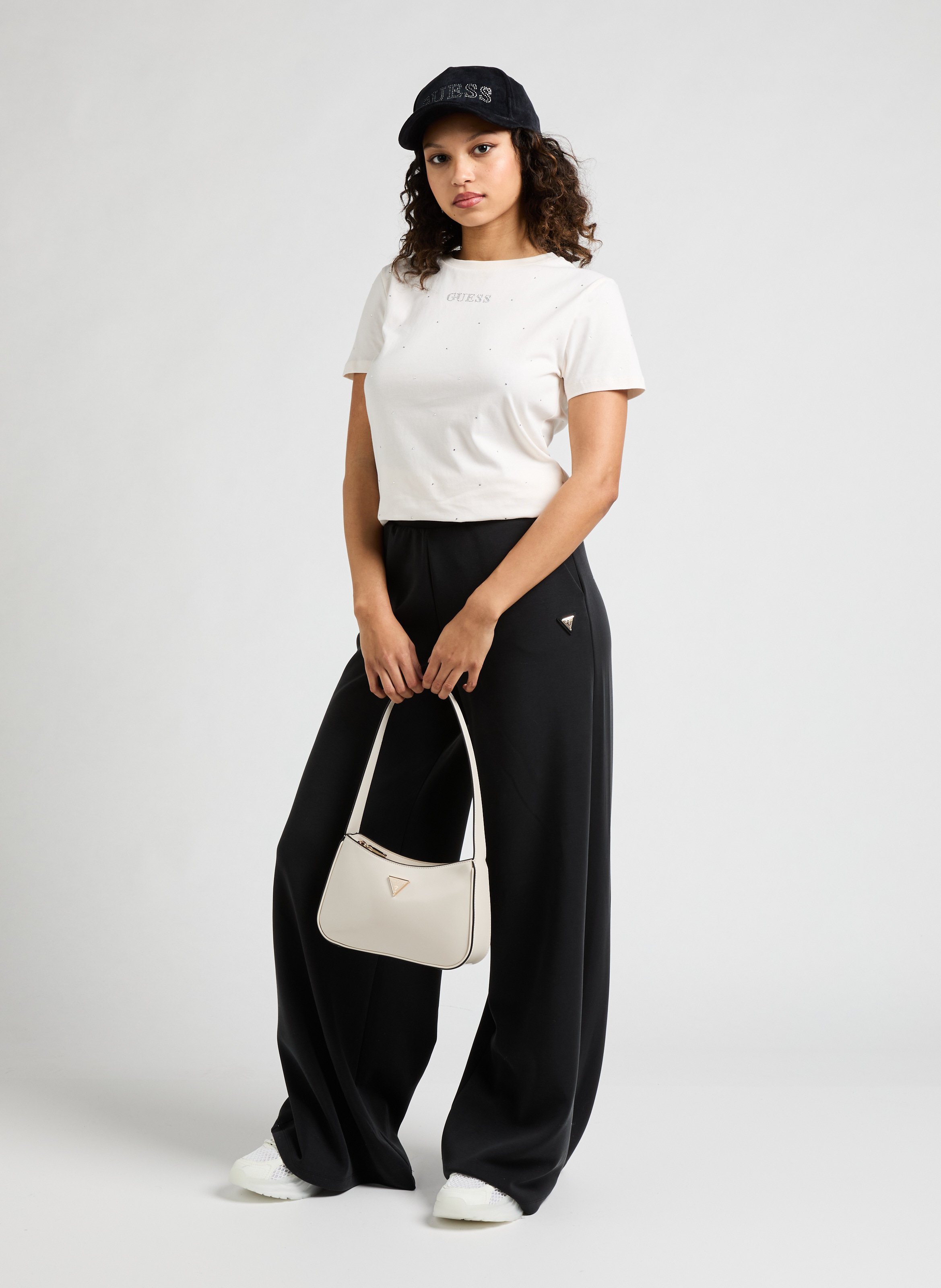 Elasticated trousers GUESS Black
