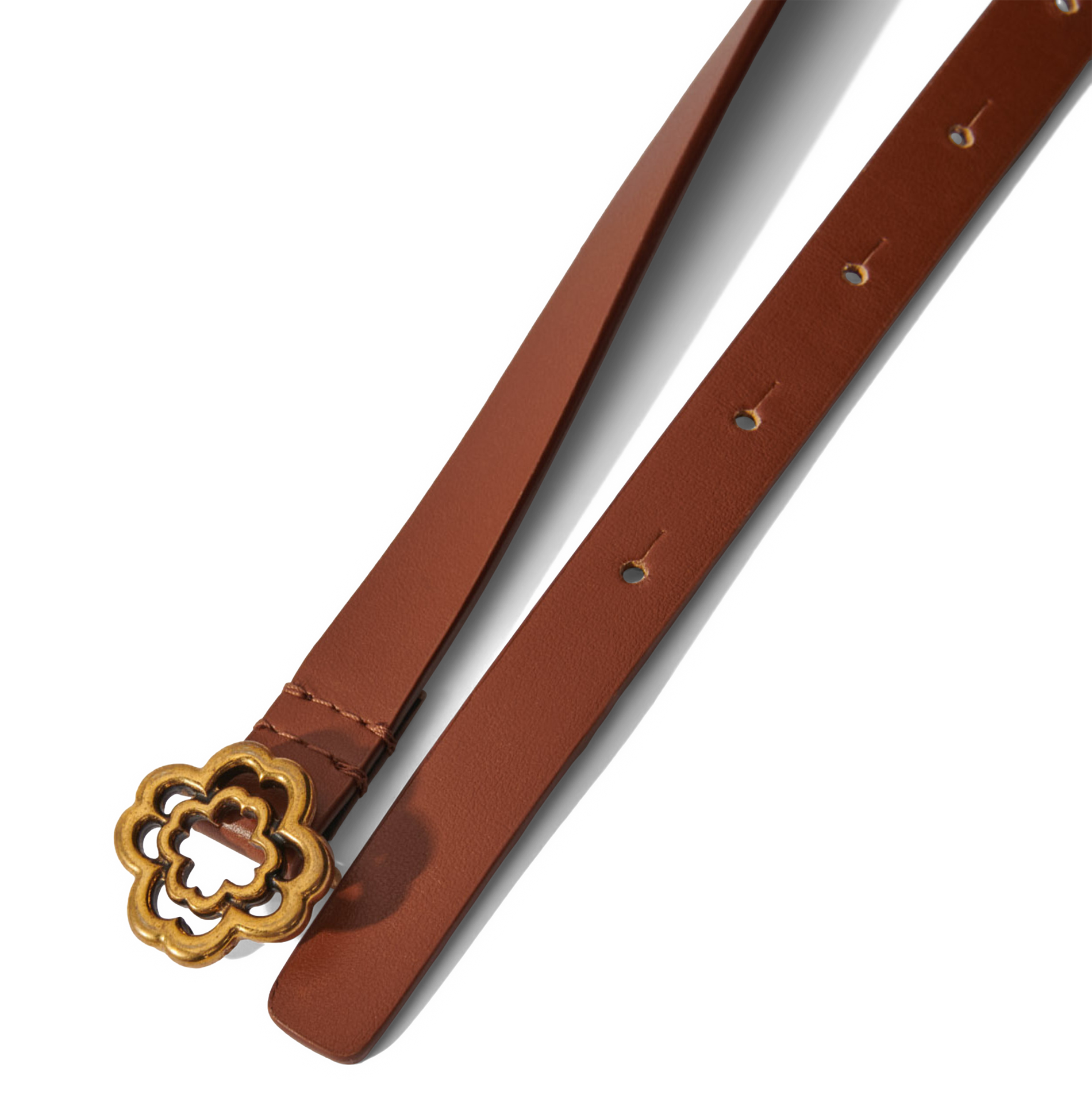 Ceinture en cuir lisse MAJE 