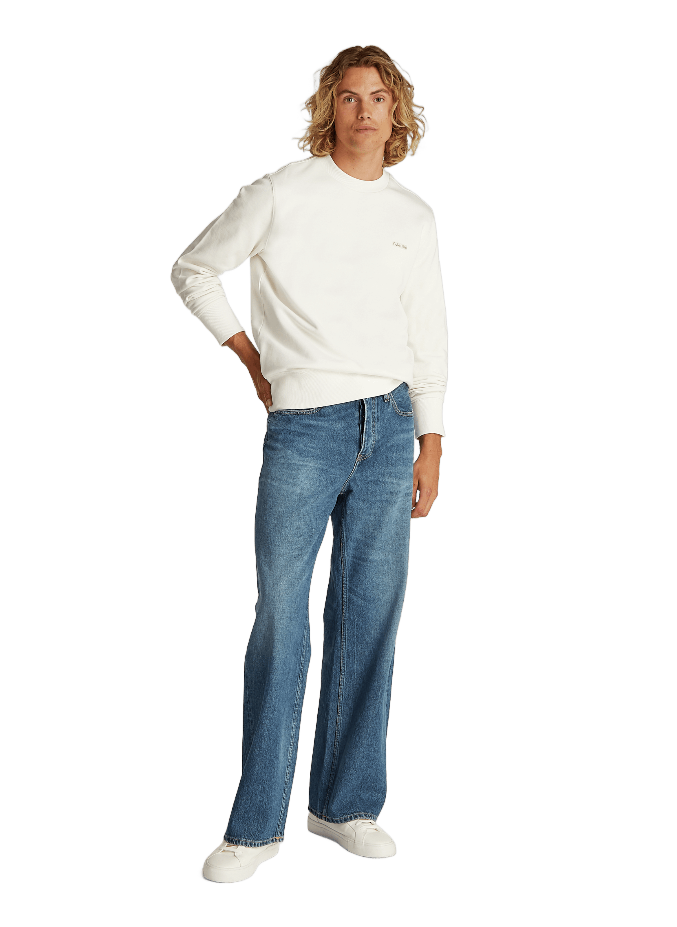 Sweatshirt en coton CALVIN KLEIN Beige