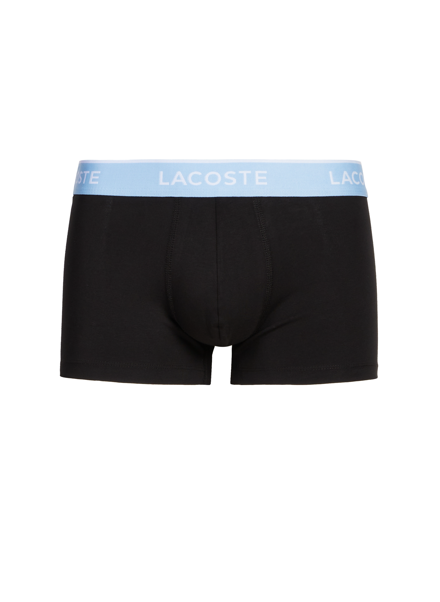 Lot de 3 boxers en coton mélangé LACOSTE Noir