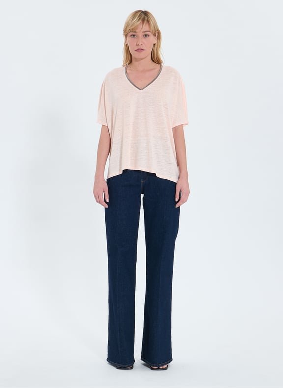 Top nude ample - timmy Beige by ZAPA ZAPA Top nude ample - timmy Beige