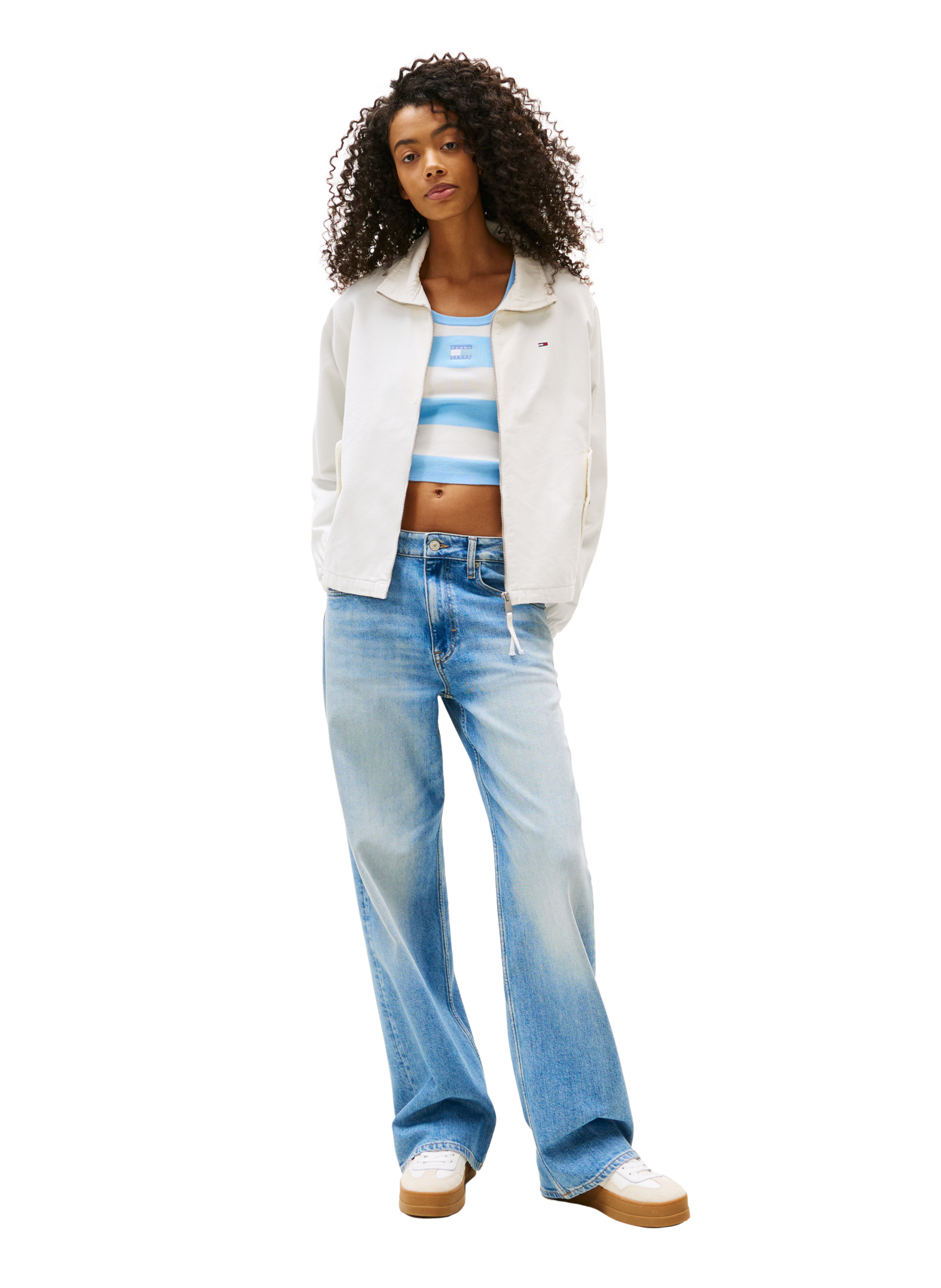 Veste d'exterieur en coton TOMMY HILFIGER Blanc