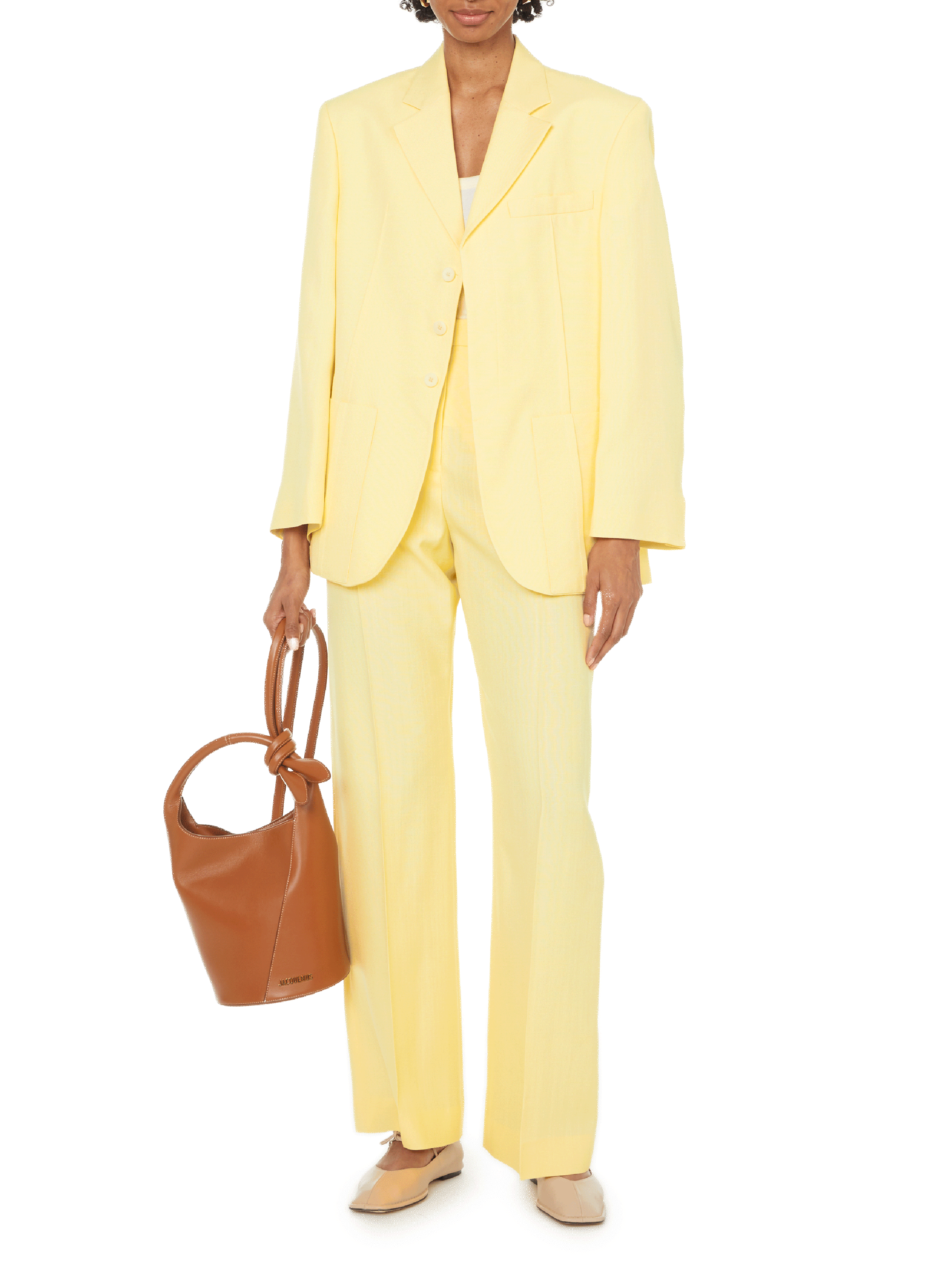 La Veste d’Homme virgin wool jacket JACQUEMUS Yellow