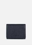Card holder - Foulonné PM  Bleu foncé