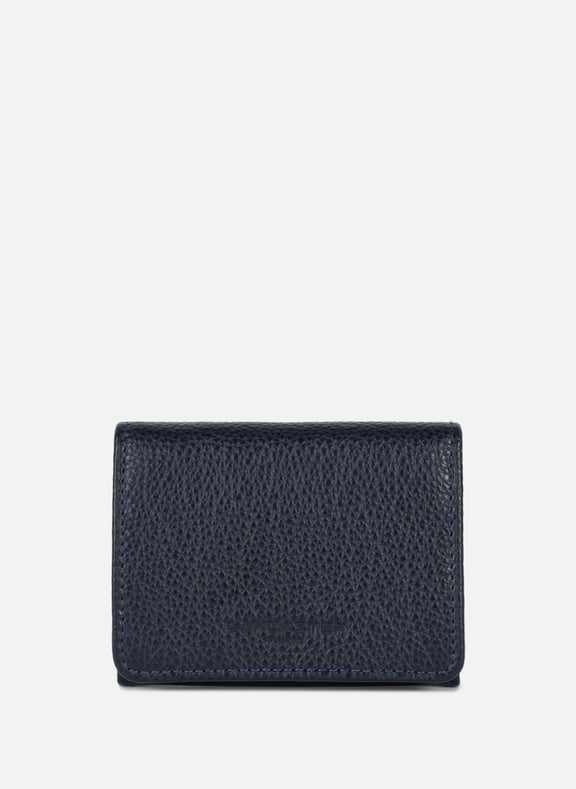 Card holder - Foulonné PM Blue by LANCASTER LANCASTER Card holder - Foulonné PM Blue