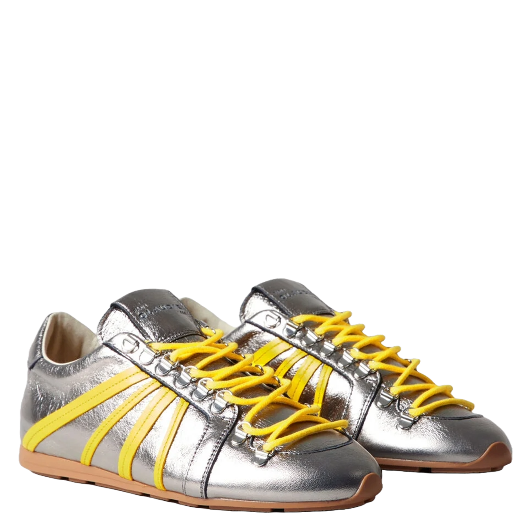 Baskets basses métallisées CLAUDIE PIERLOT Argent