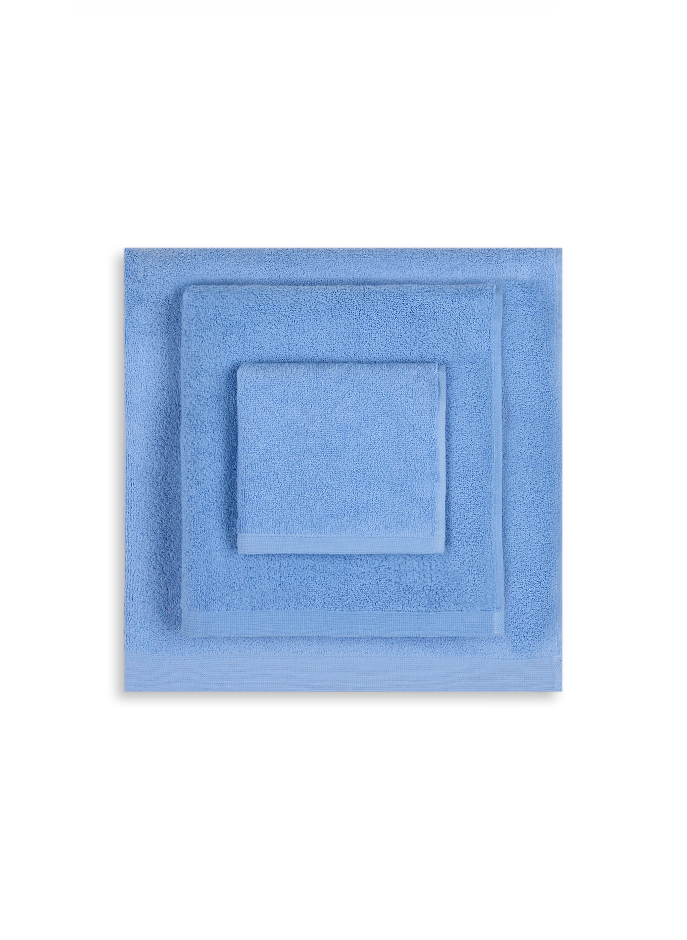 Serviette invité en coton biologique AU PRINTEMPS PARIS Bleu