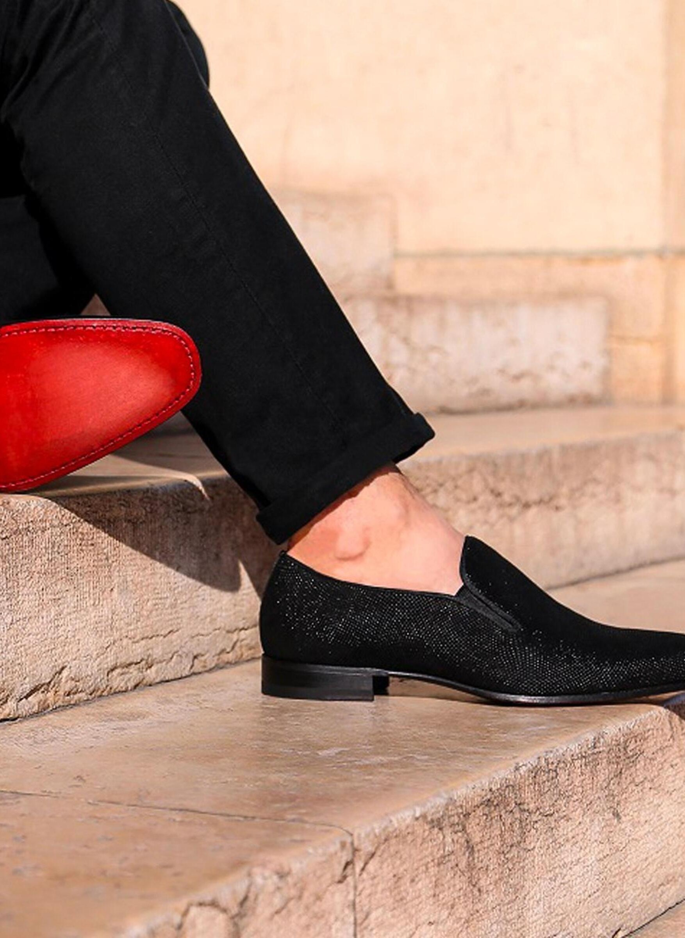 Mocassins daim belem FINSBURY Noir