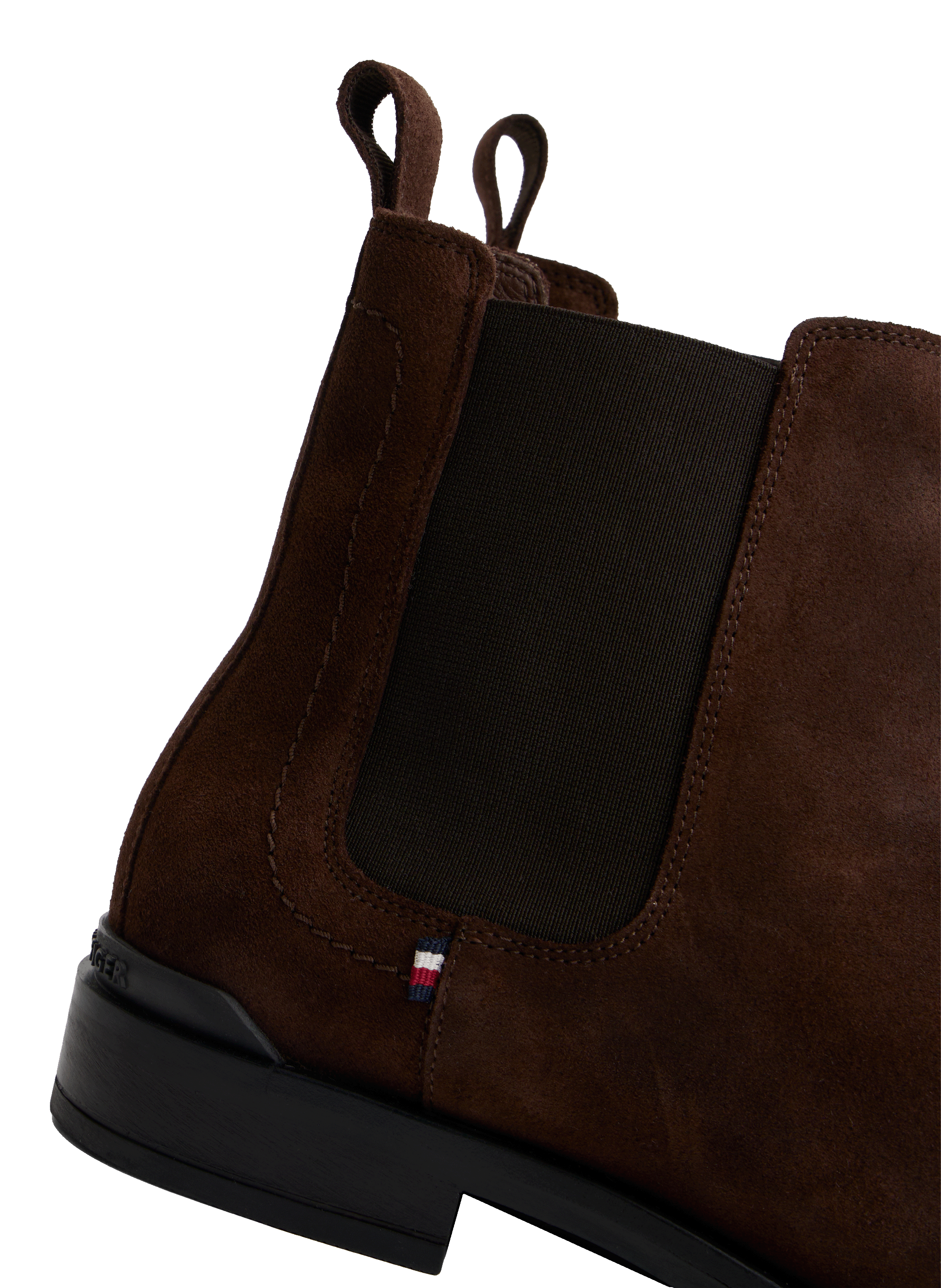 Ankle boots with silver tips TOMMY HILFIGER Brown