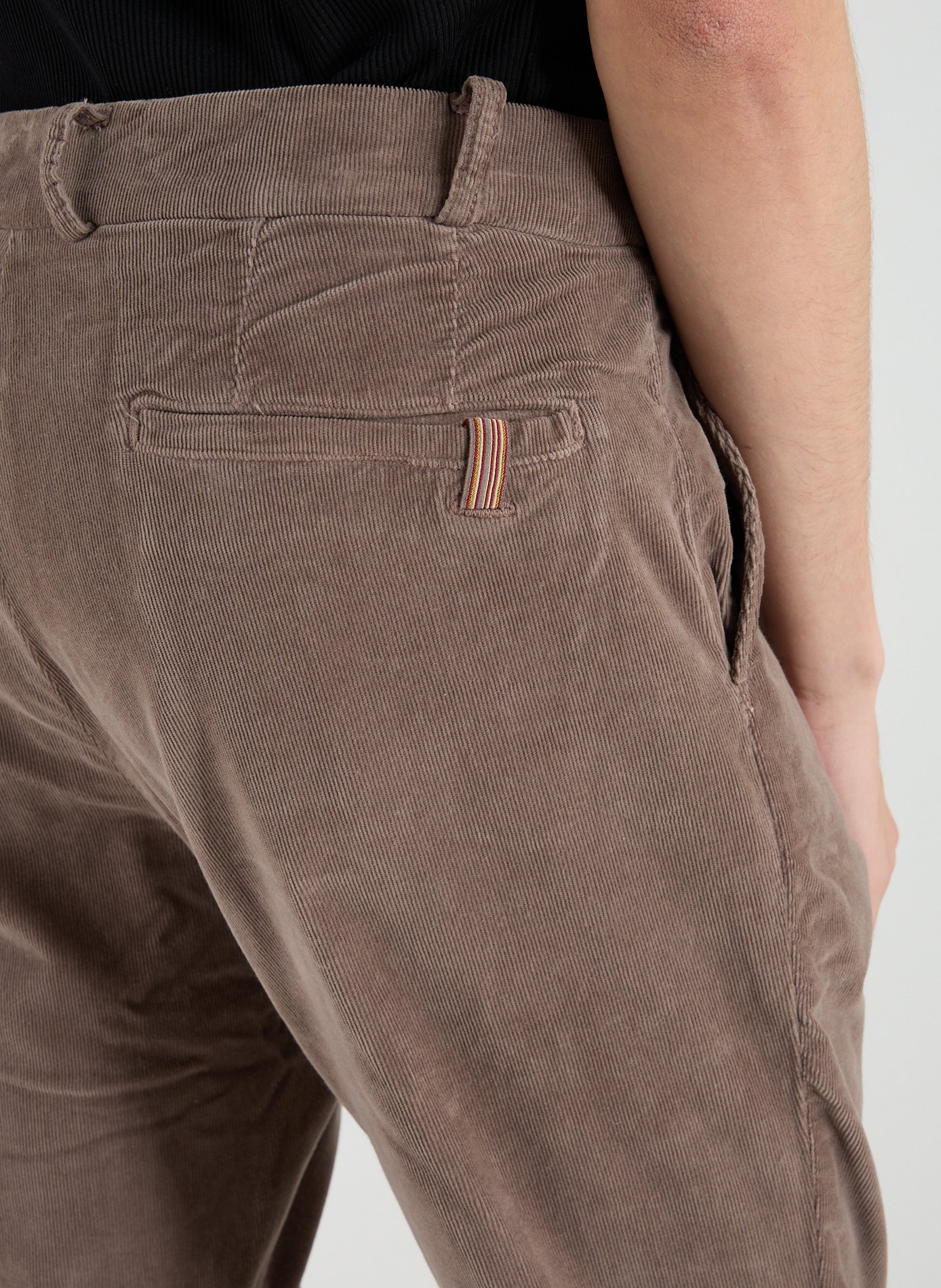 Pantalon velours côtelé en coton mélangé NOTIFY Beige