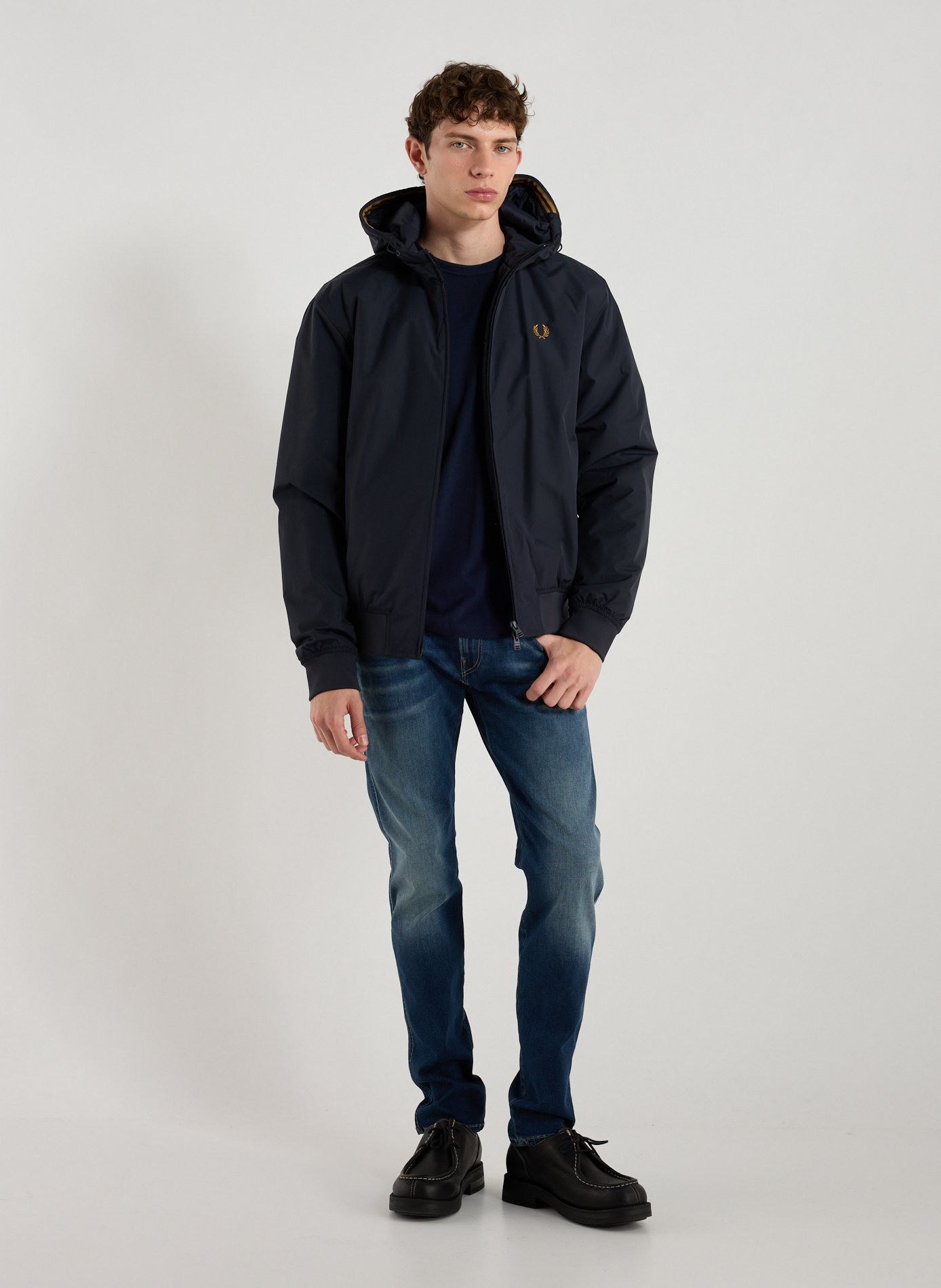 Hooded Jacket FRED PERRY Blue