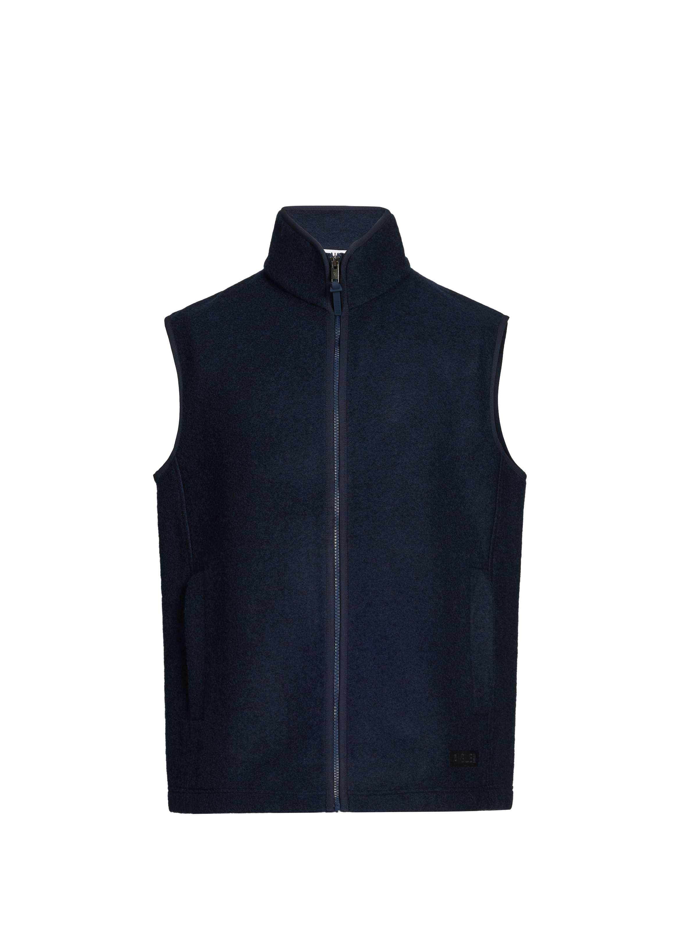 Sleeveless puffer jacket with high collar Blue by AIGLE AIGLE Sleeveless puffer jacket with high collar Blue