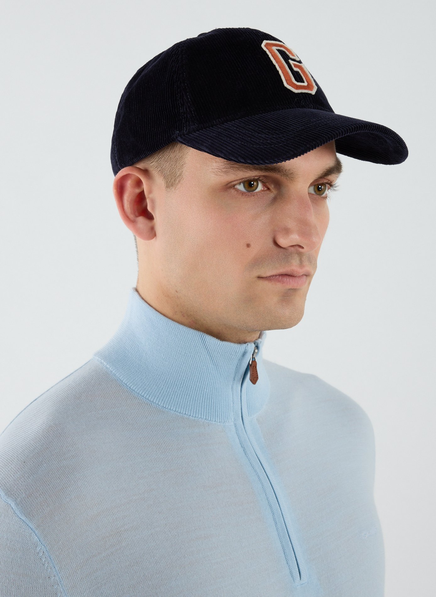 Corduroy baseball cap GANT Blue