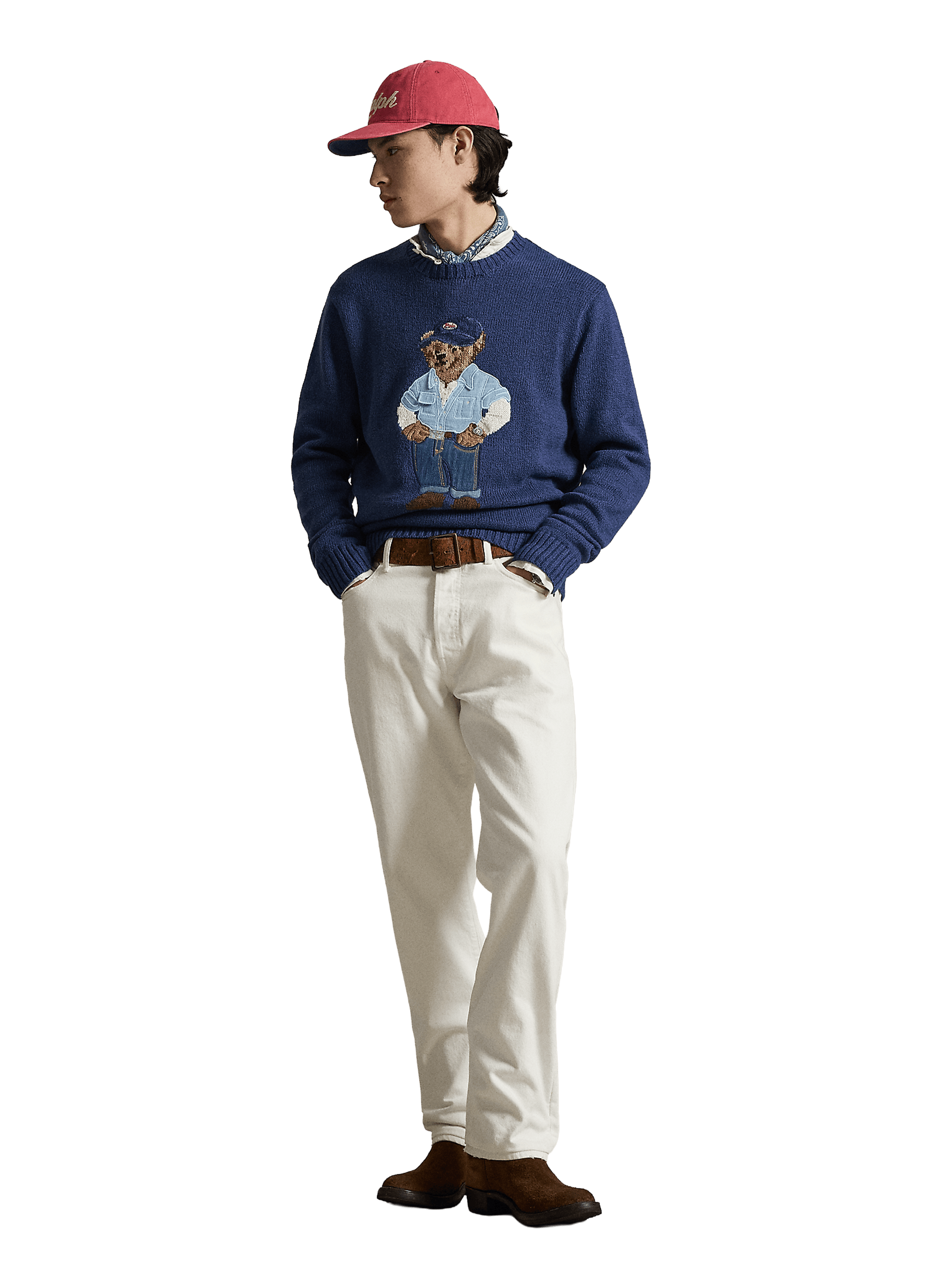 Linen and cotton jumper POLO RALPH LAUREN Blue
