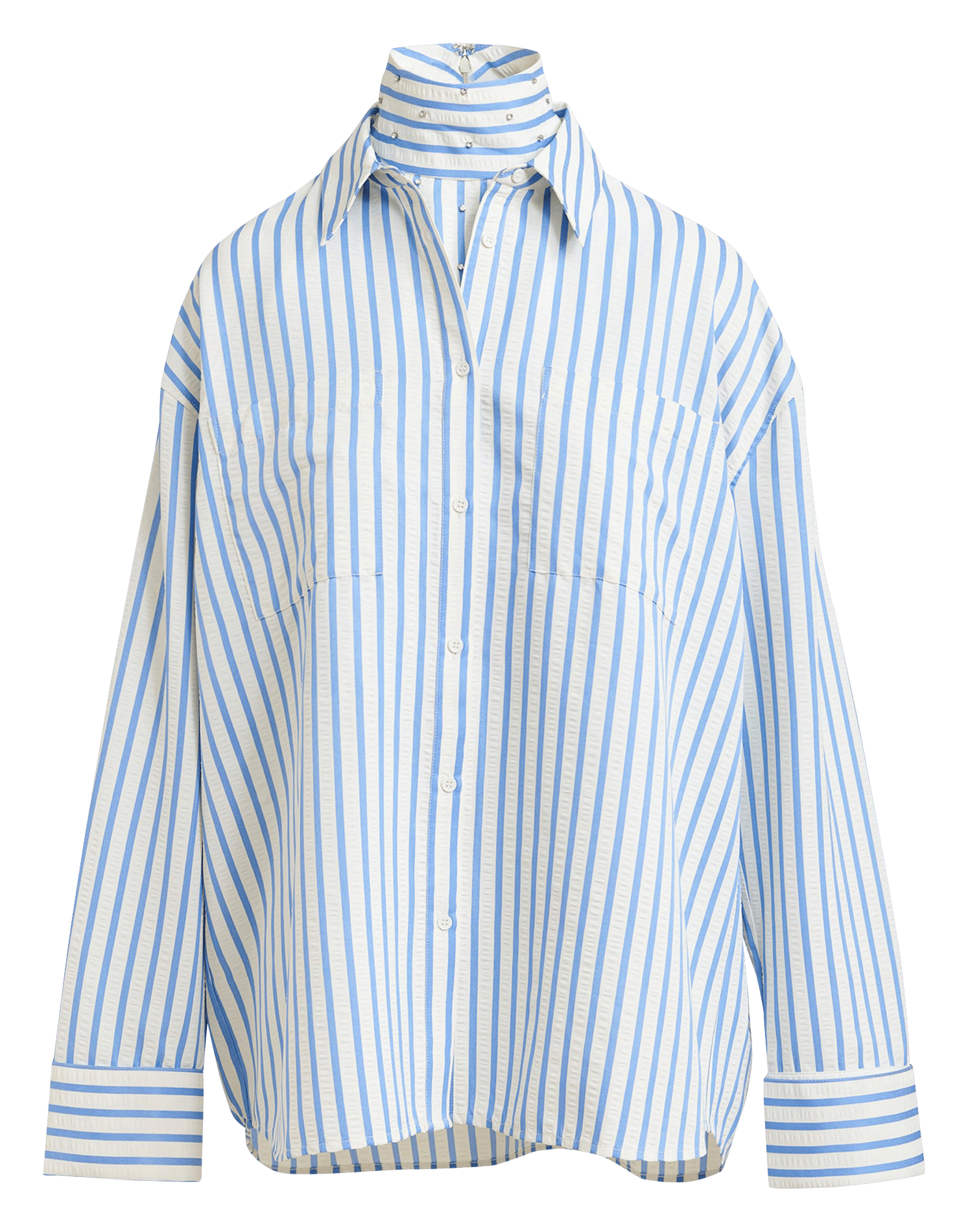 Chemise oversize à rayures Janna ESSENTIEL ANTWERP Blanc