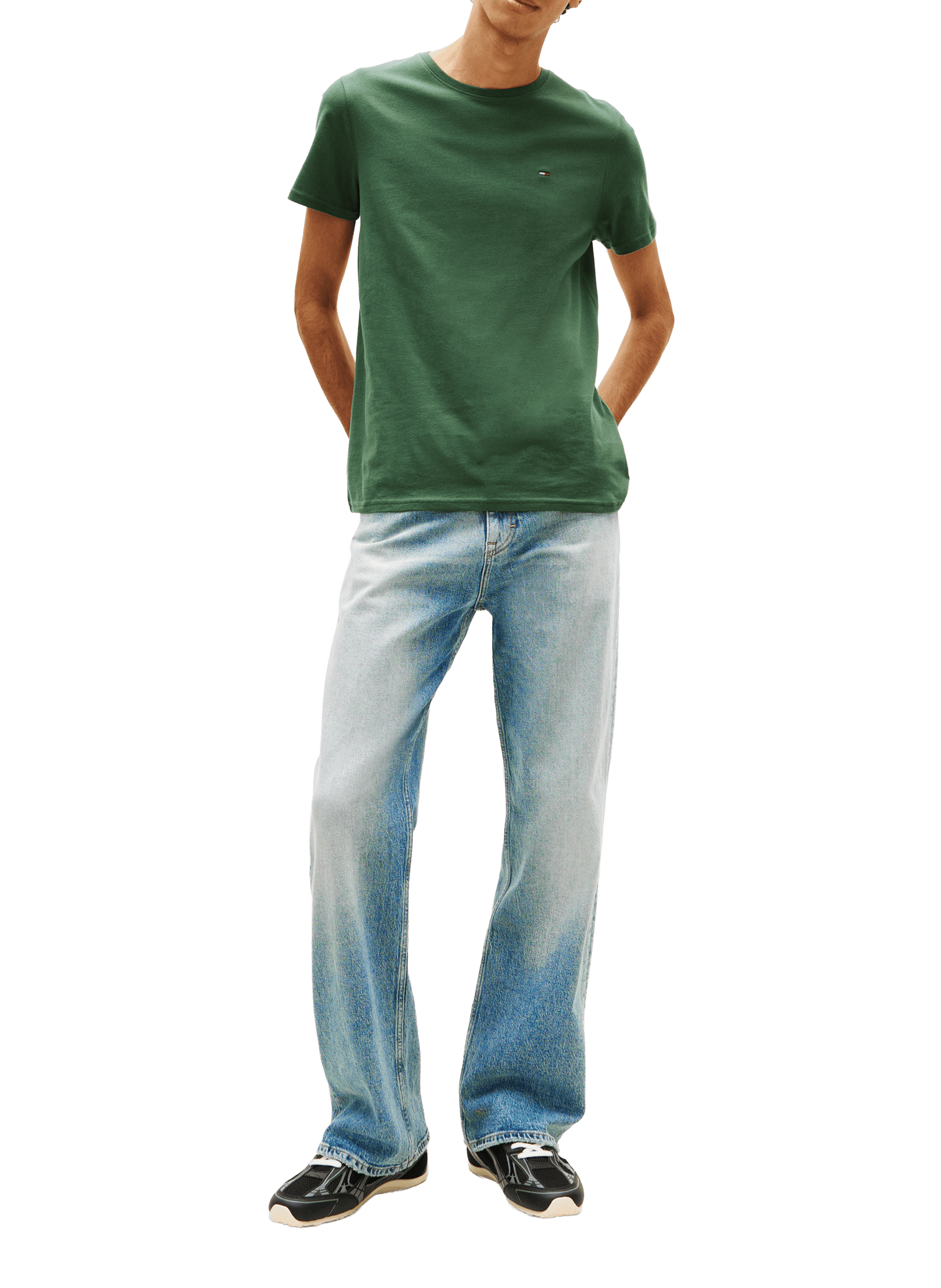 T-shirt en coton  TOMMY HILFIGER Vert