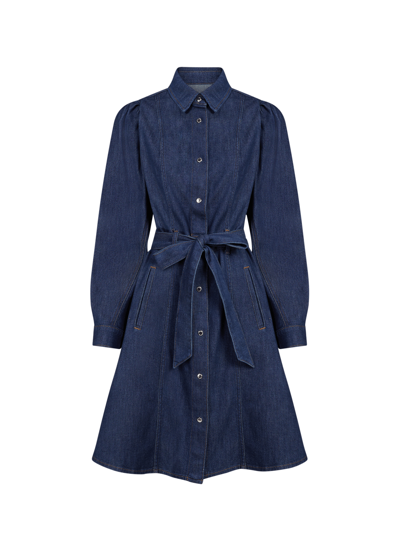 Robe courte en jean 7 FOR ALL MANKIND Bleu