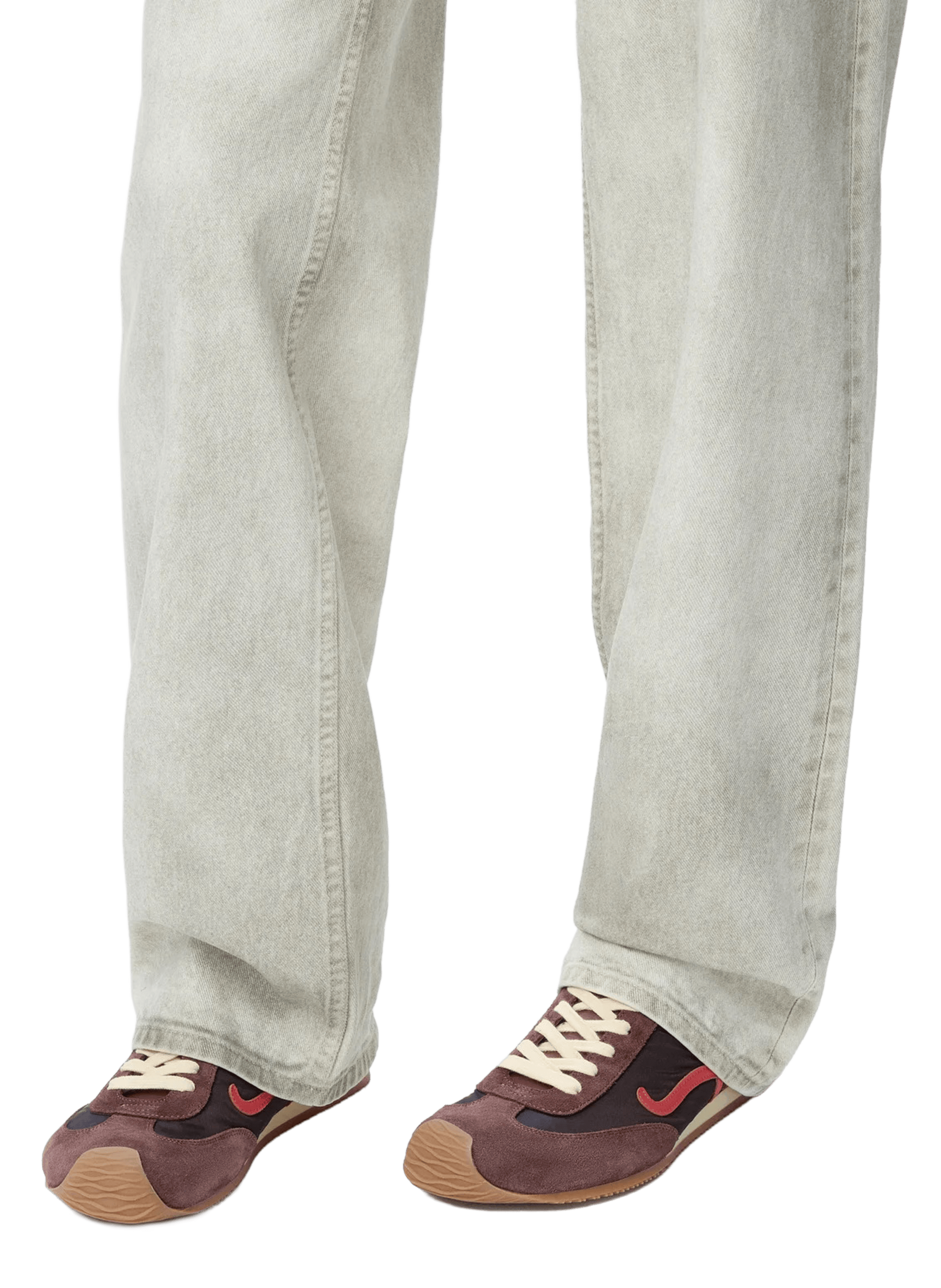 Ballerina-Sneakers Runner 2.0 aus Nylon und Kalbsleder LOEWE Braun