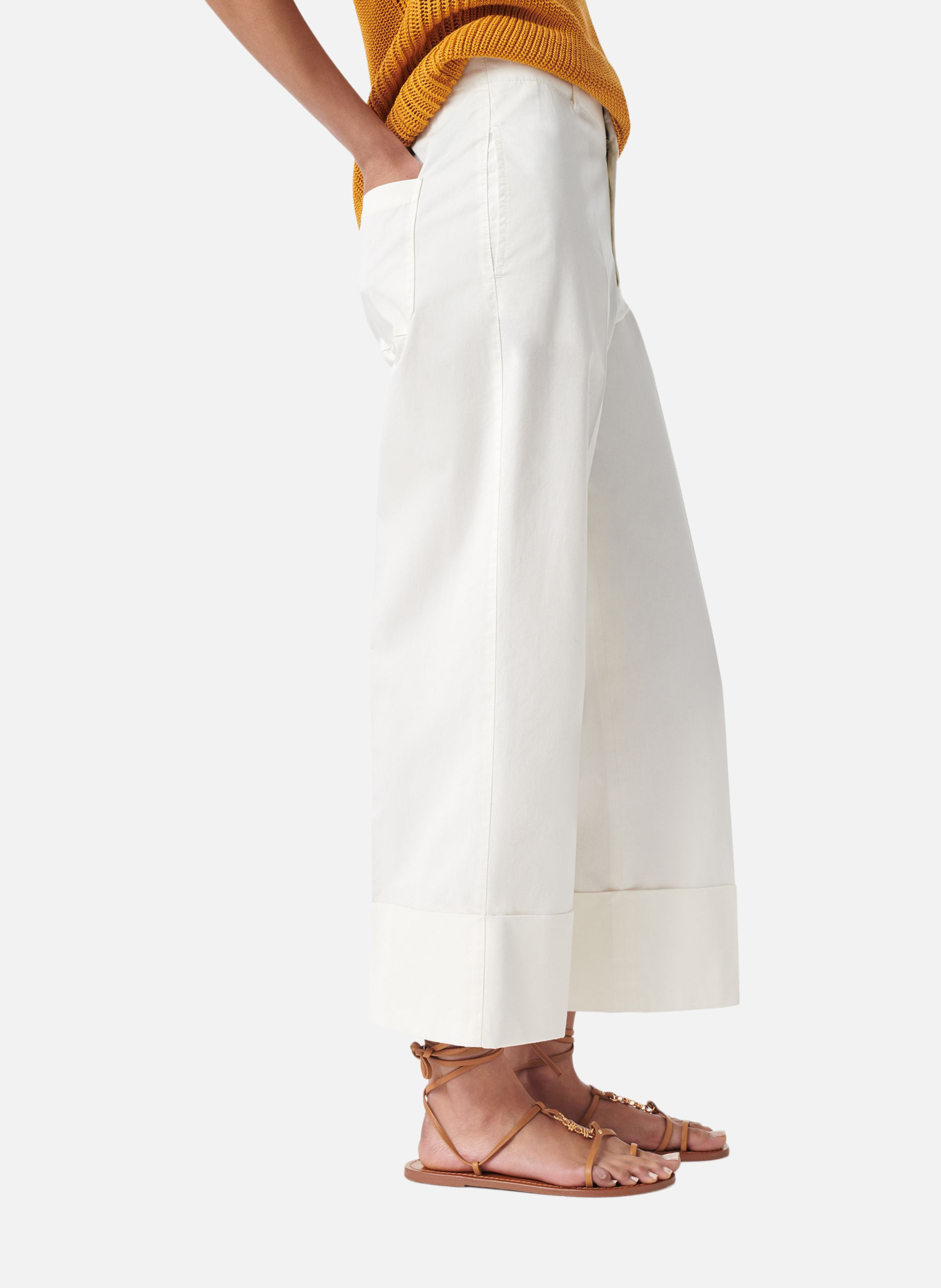 Pantalon gingembre VANESSA BRUNO Blanc