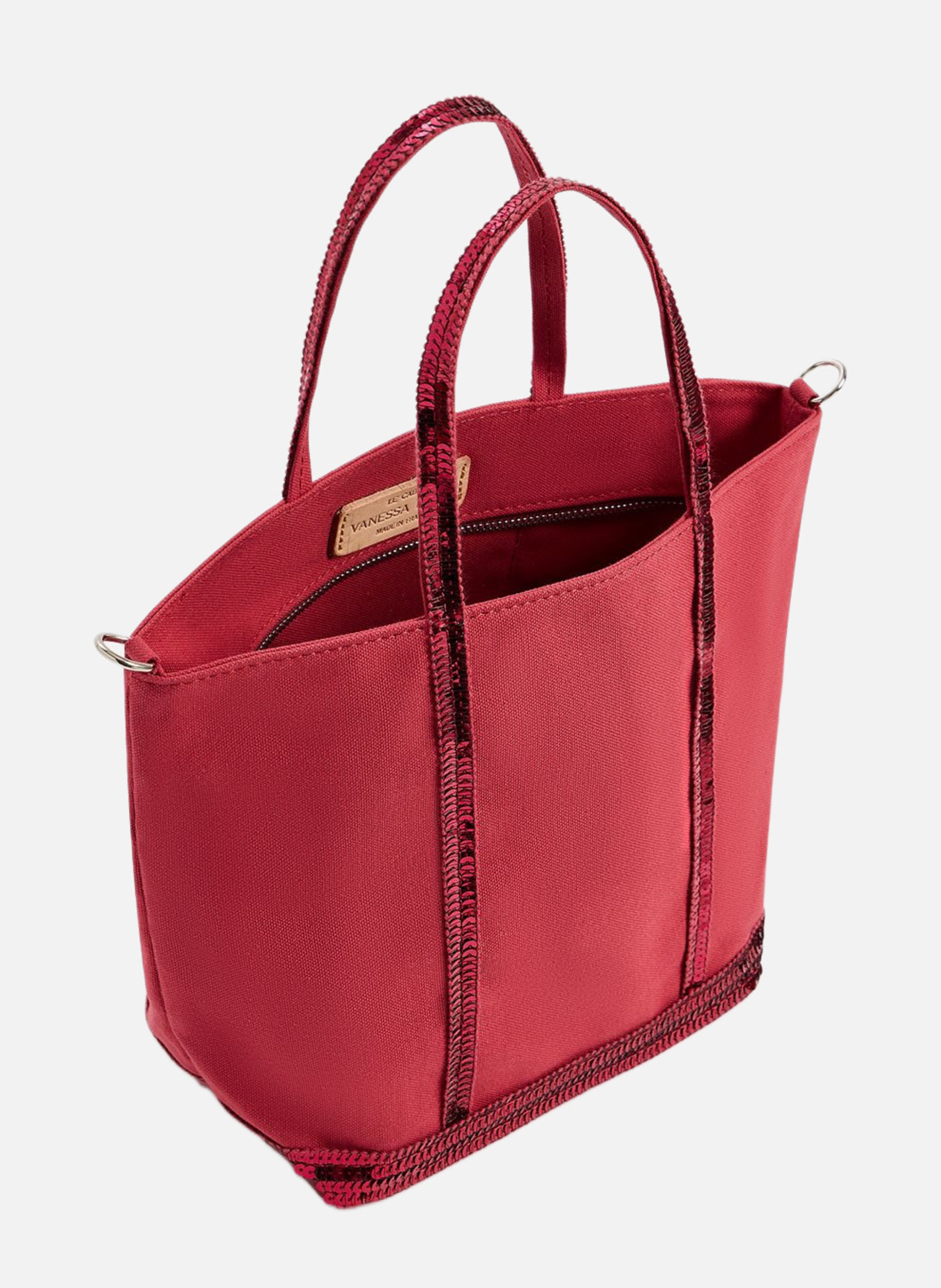 Cabas s zippé en toile VANESSA BRUNO Rose