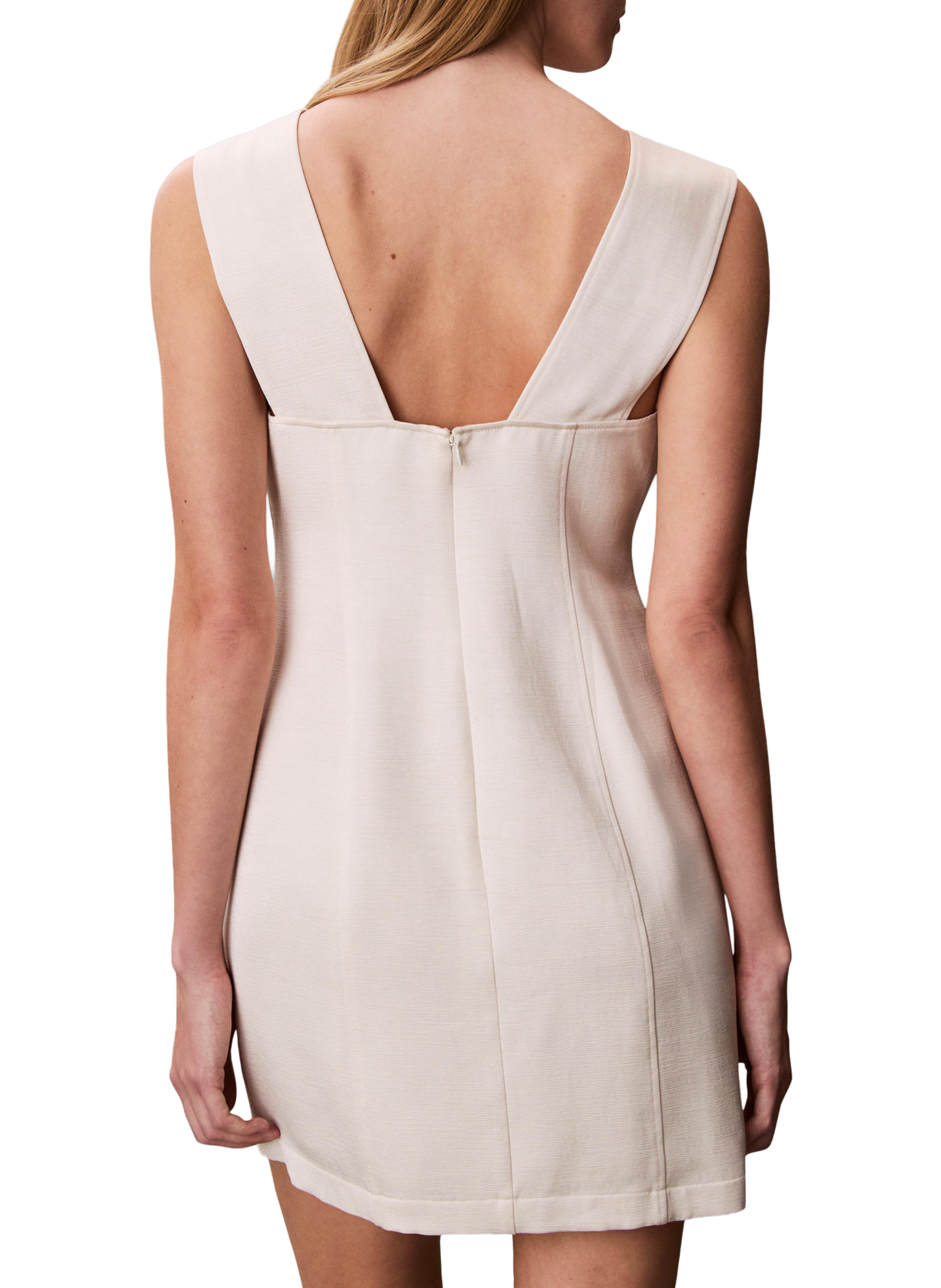 Mini-robe texturée brillante CALVIN KLEIN Beige