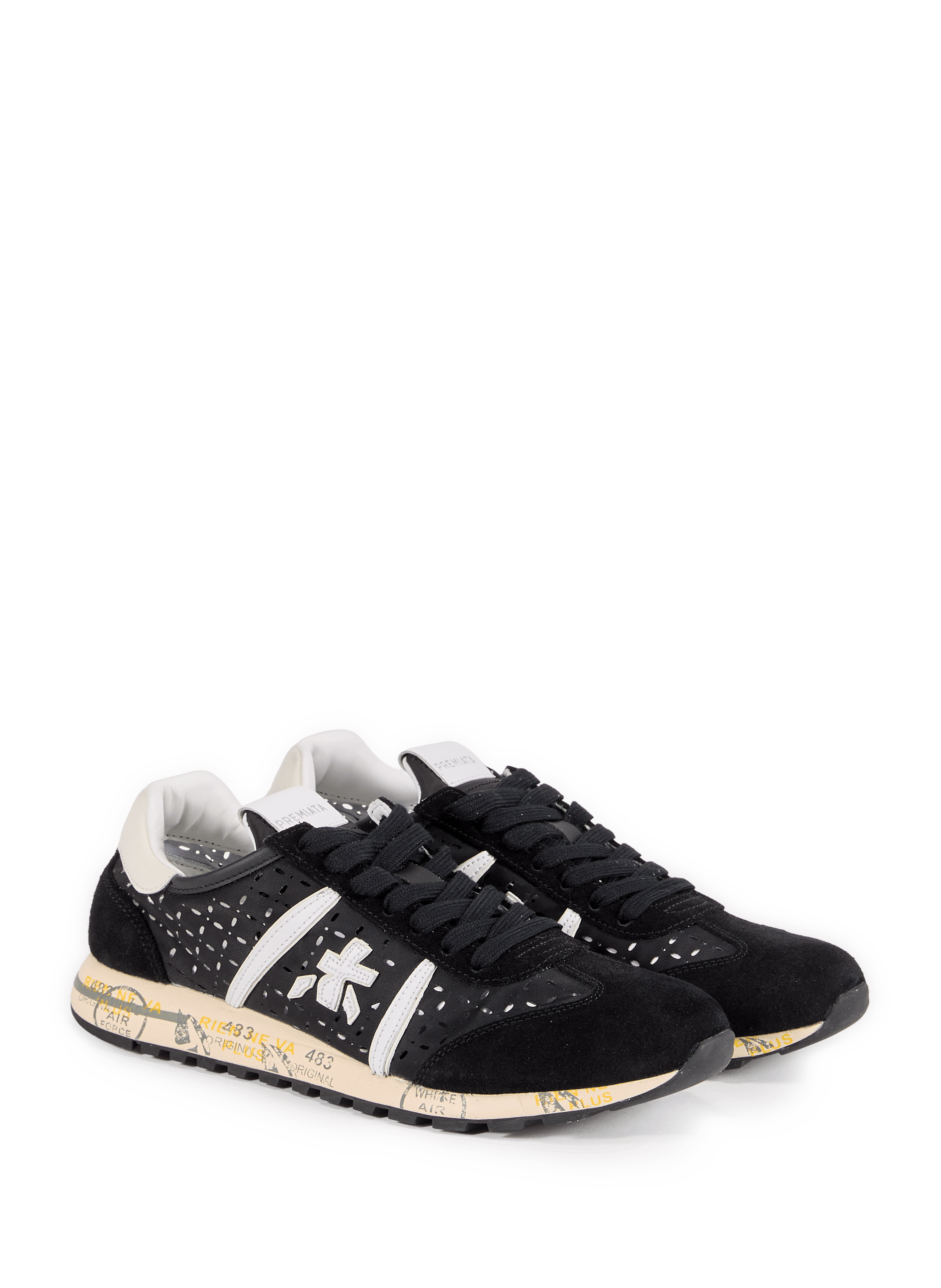 Baskets Lucyd perforées et suédées PREMIATA Black