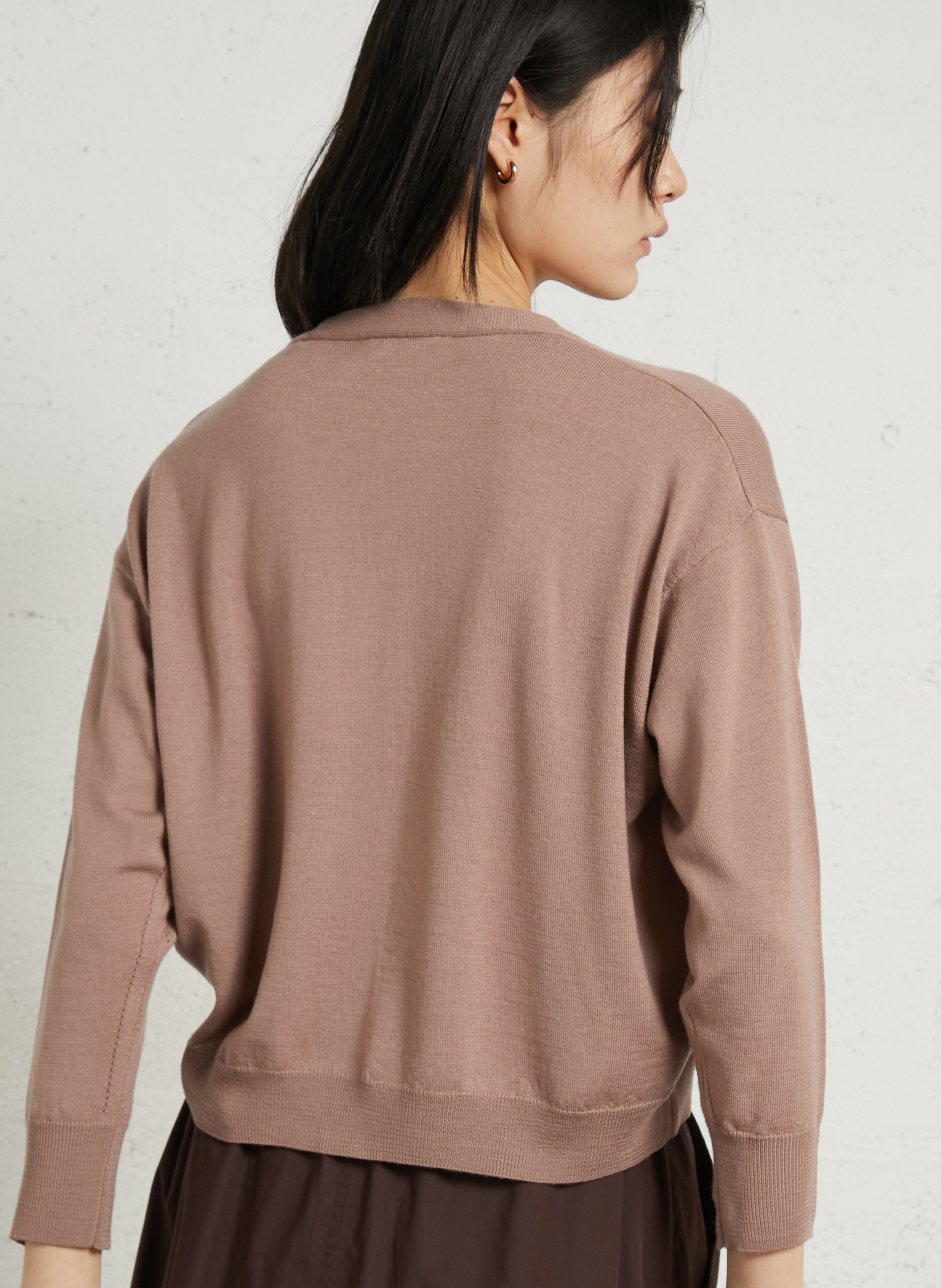 Cardigan à col v en laine idem SOEUR Rose