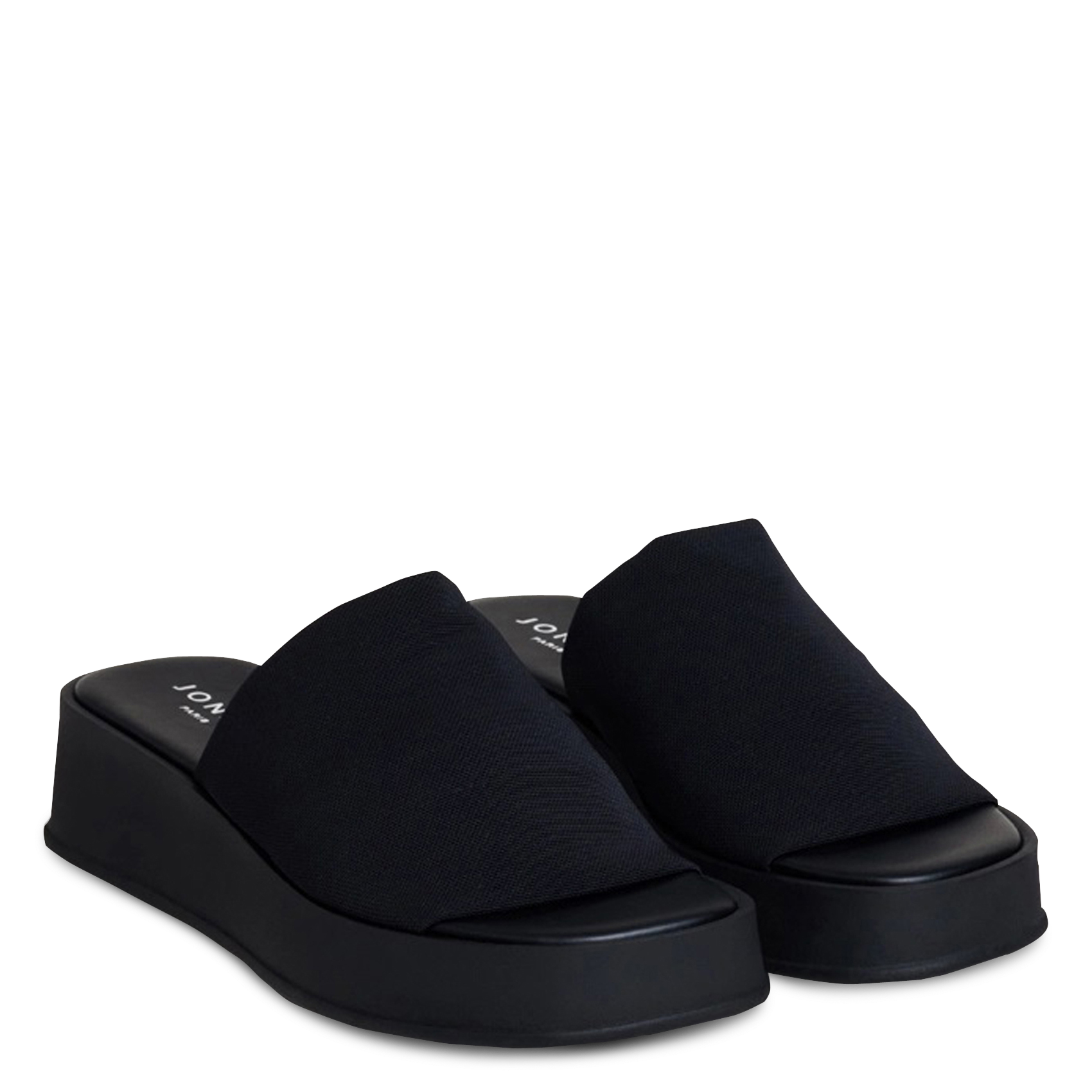 Mules compensées en toile evann JONAK Noir