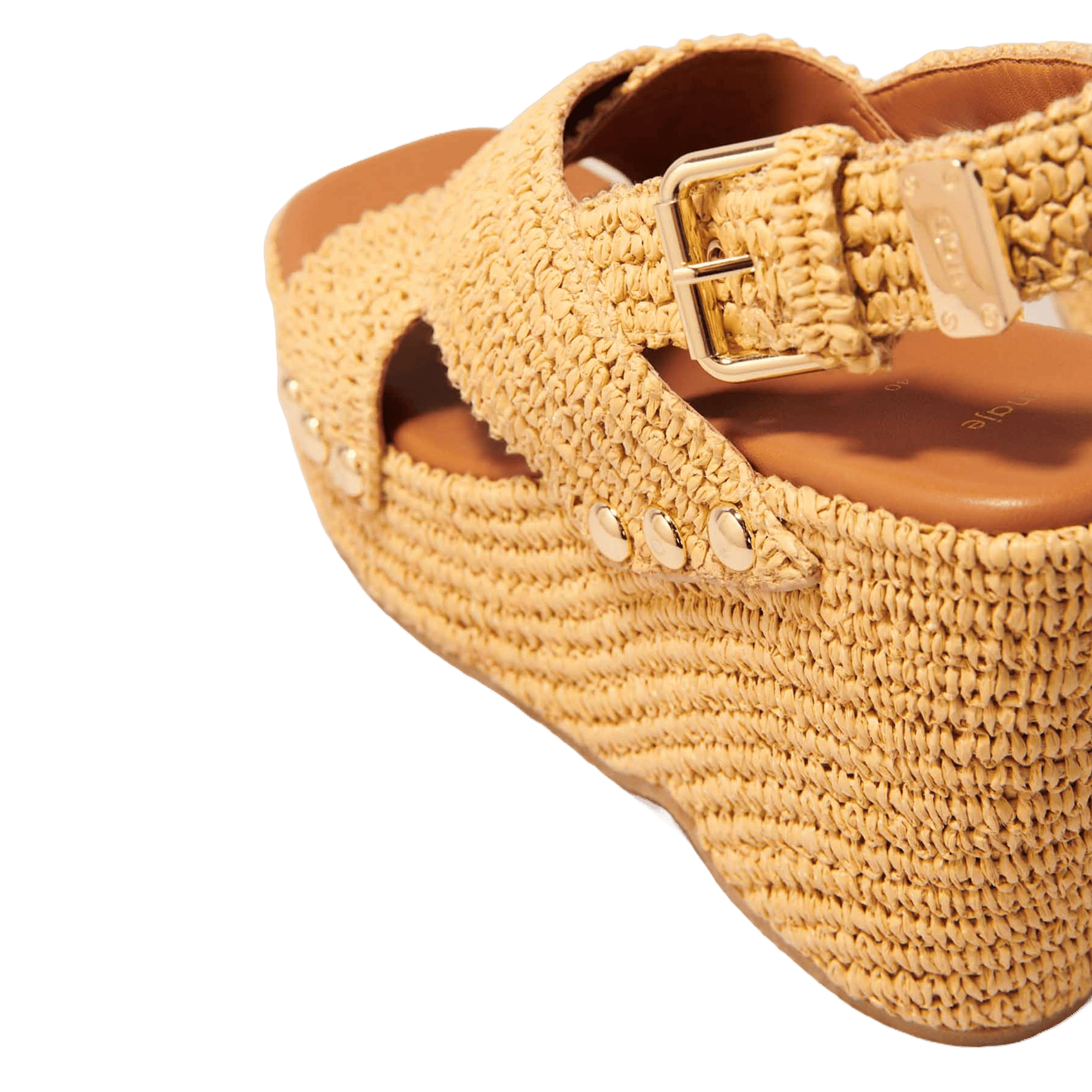 Sandales compensées MAJE Beige