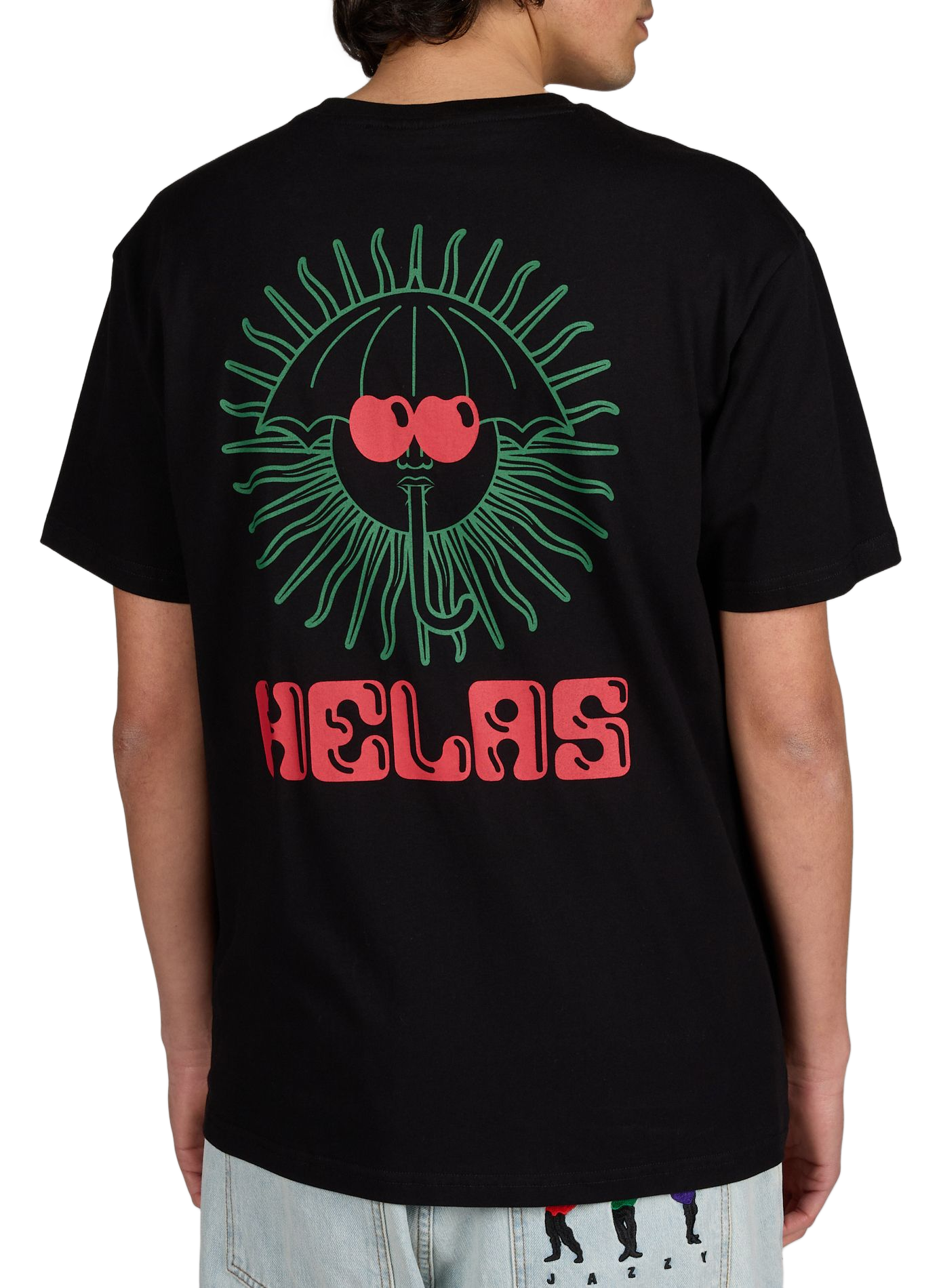 Printed Ibiz Tee cotton T-shirt HELAS CAPS Black