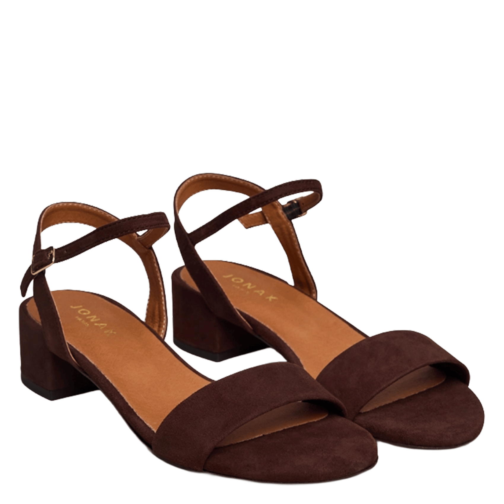 Sandales en cuir via JONAK Marron