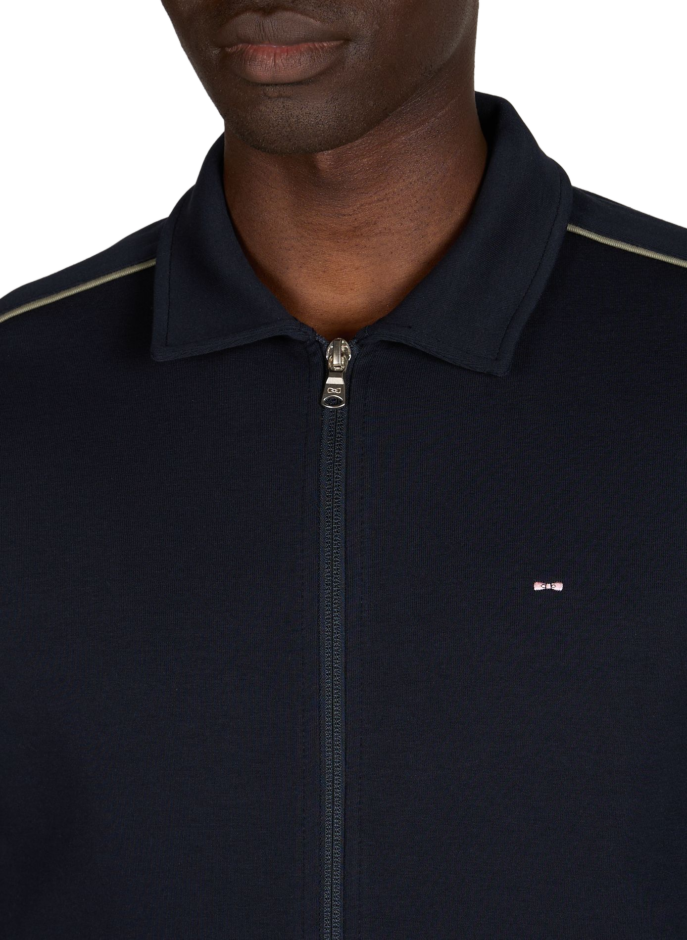 Gilet col montant zippé uni EDEN PARK Bleu