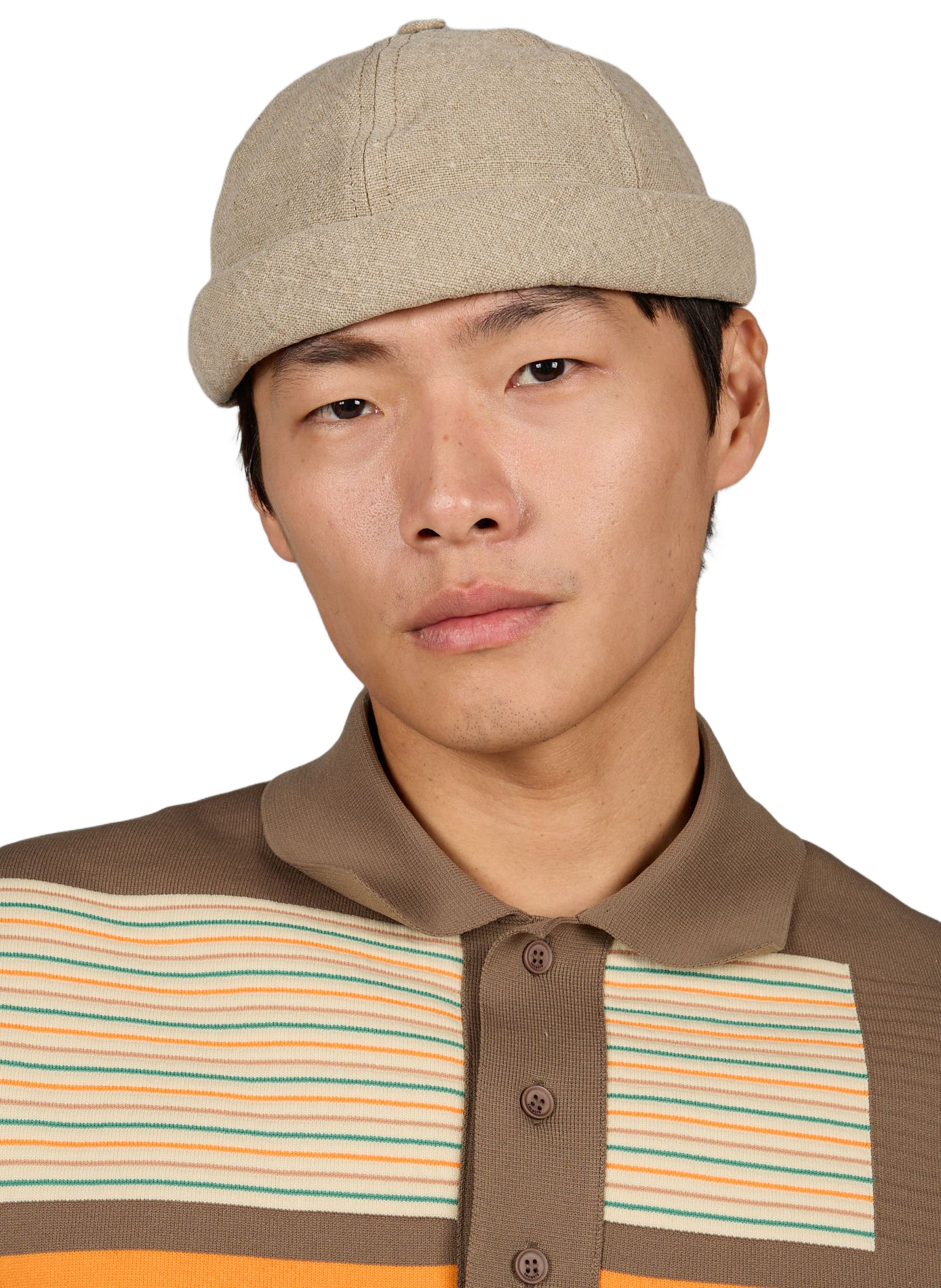 Textured cotton hat BETON CIRE Beige