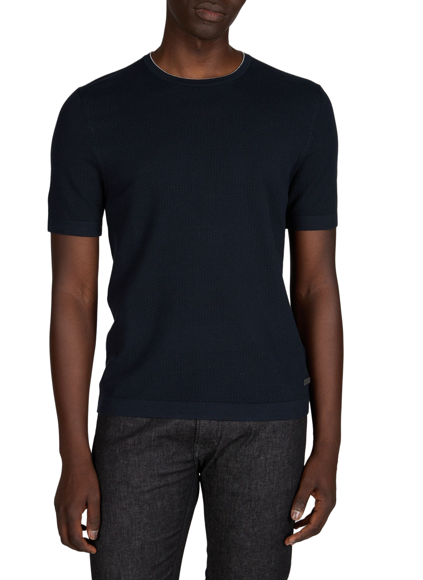 Maglia in maglia di cotone misto PIERRE CARDIN Blu