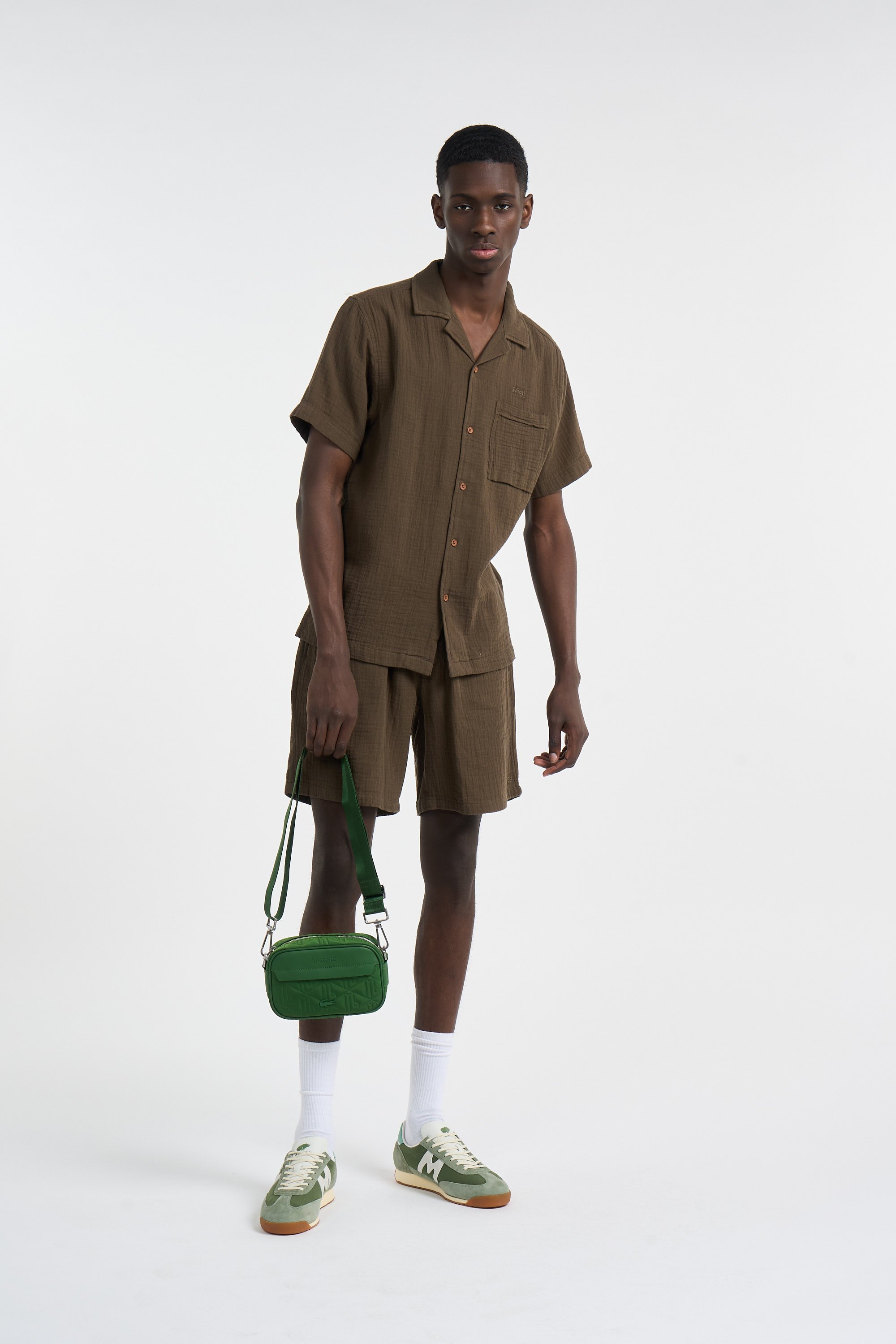 Sac bandoulière the blend LACOSTE Vert