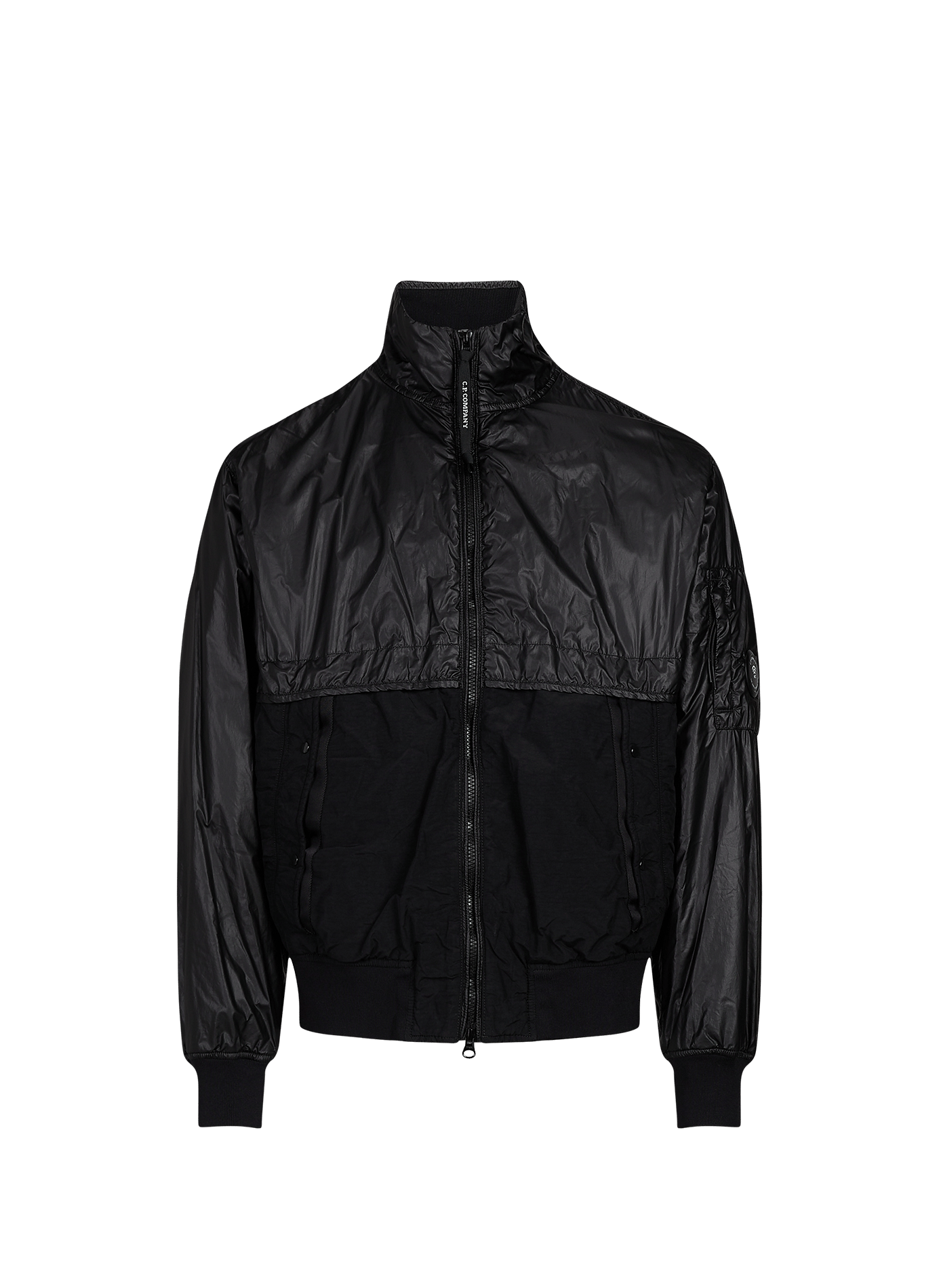 Veste à col montant texturée CP COMPANY Noir