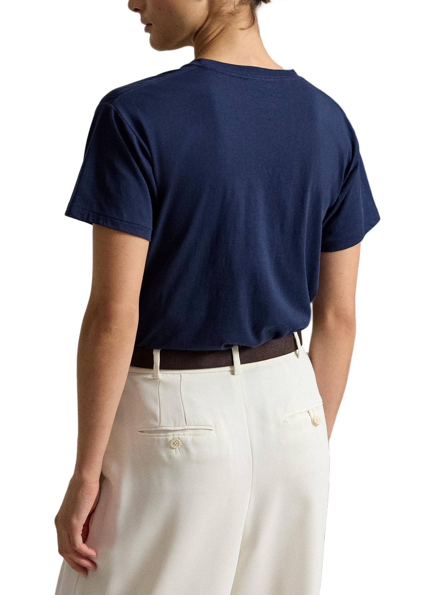 Gerade geschnittenes T-Shirt aus bedruckter Baumwolle POLO RALPH LAUREN Blau