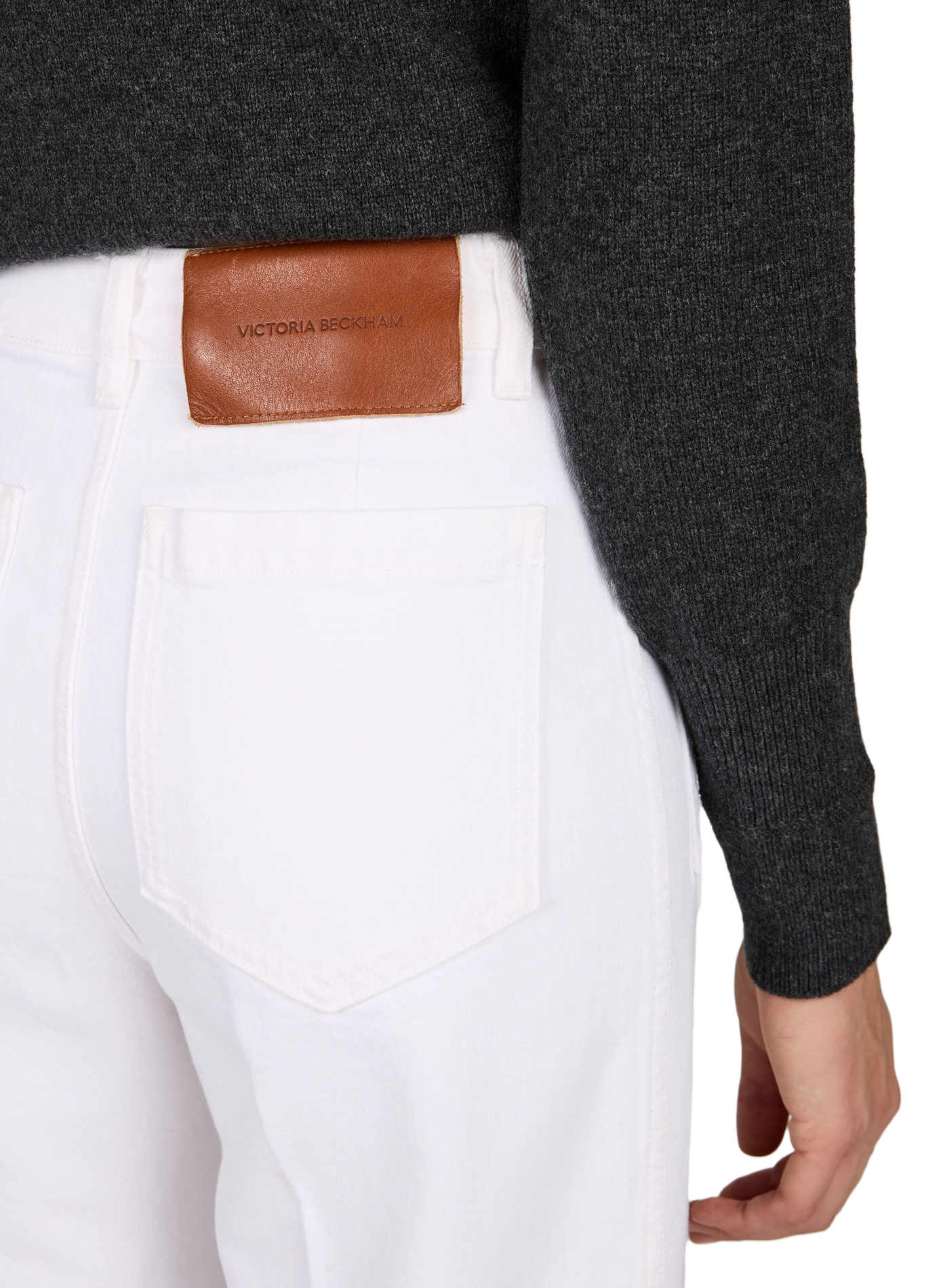 Wide cotton jeans  VICTORIA BECKHAM White