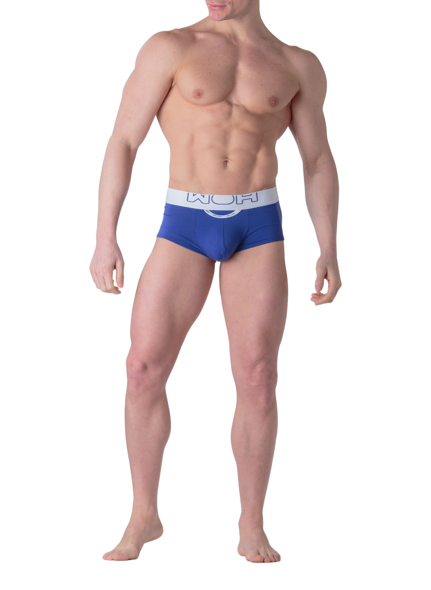 Boxer en coton mélangé | Bleu WOH Homme