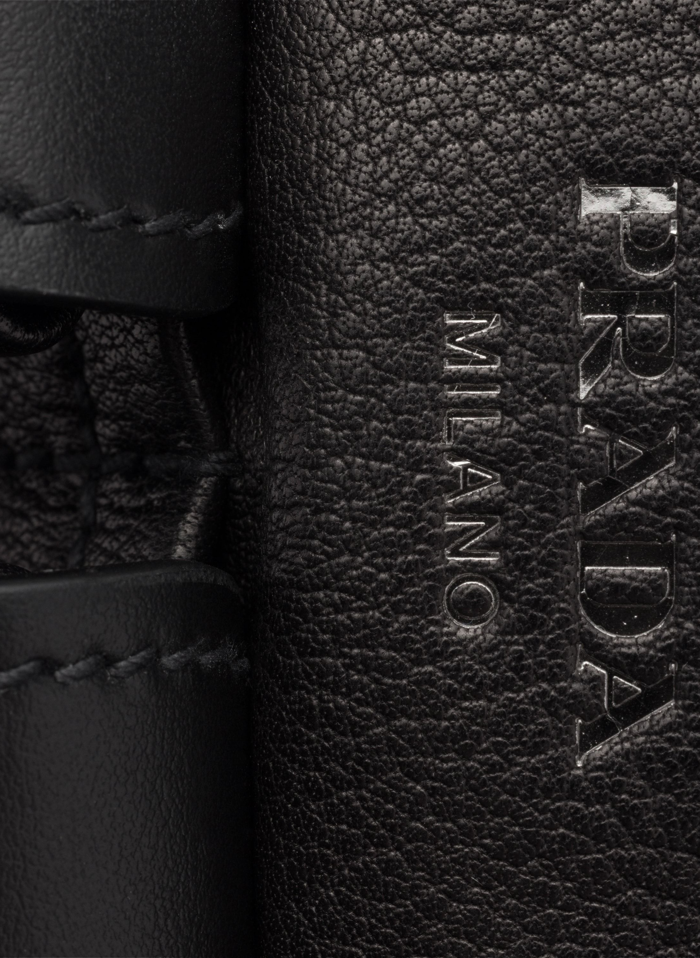 Sac porté épaule prada route en cuir PRADA Noir